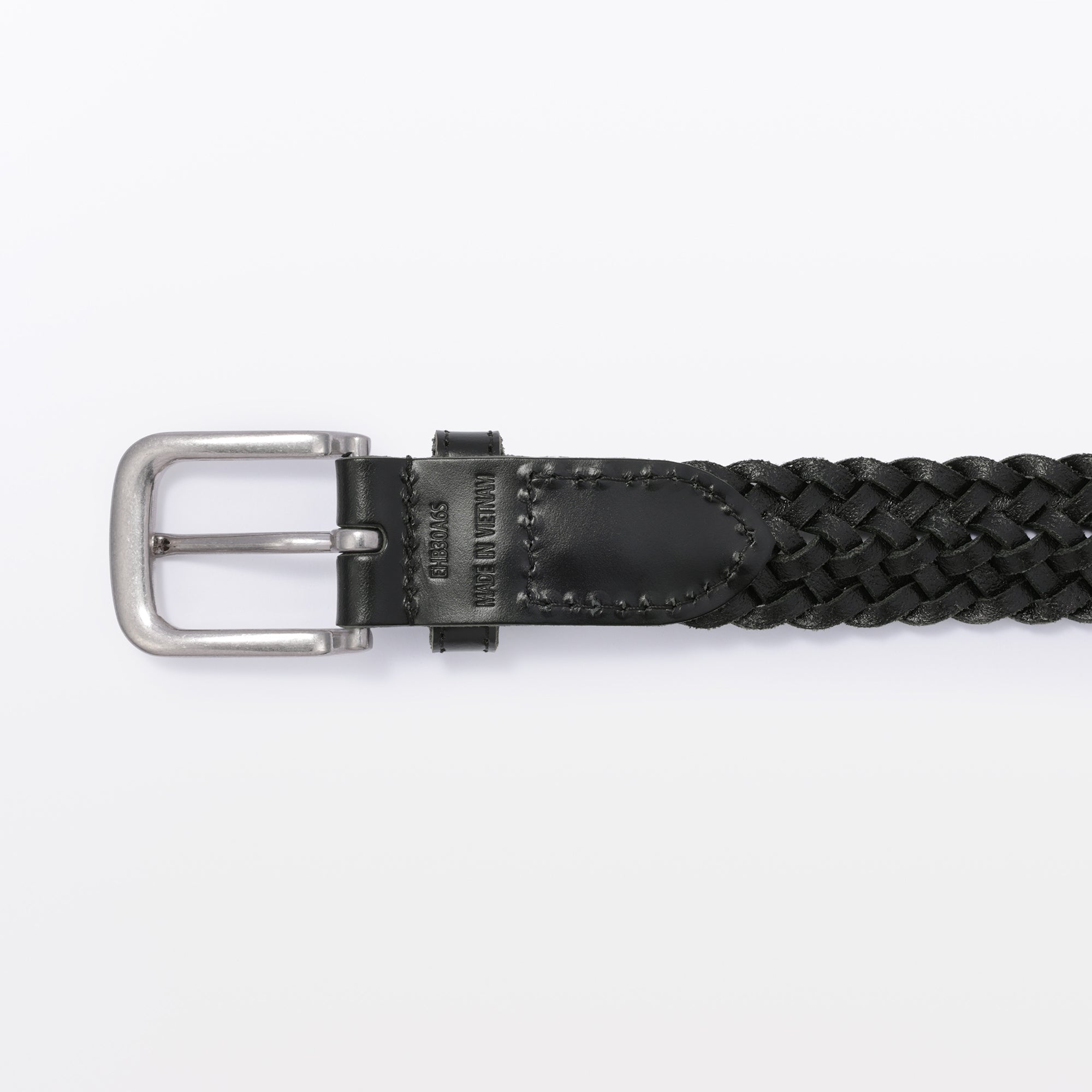 Tanned Leather Hand-Knitted Belt