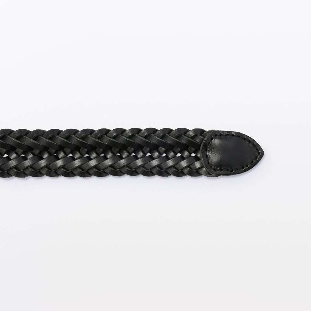 Tanned Leather Hand-Knitted Belt