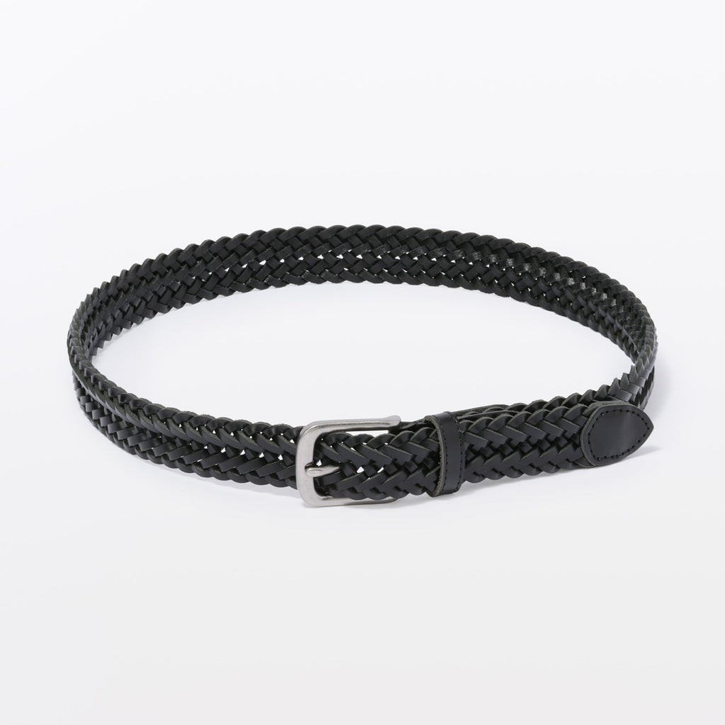 Tanned Leather Hand-Knitted Belt