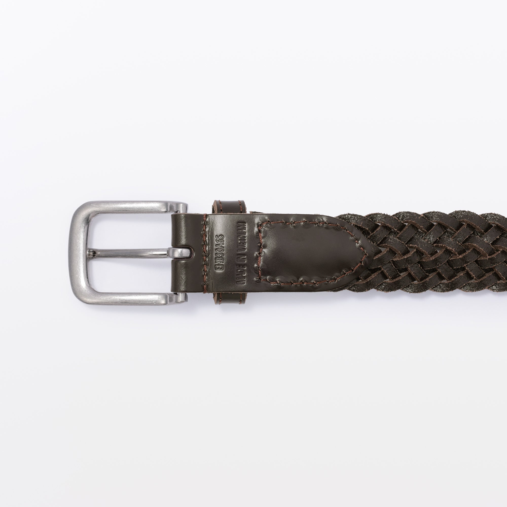 Tanned Leather Hand-Knitted Belt