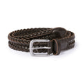 Tanned Leather Hand-Knitted Belt