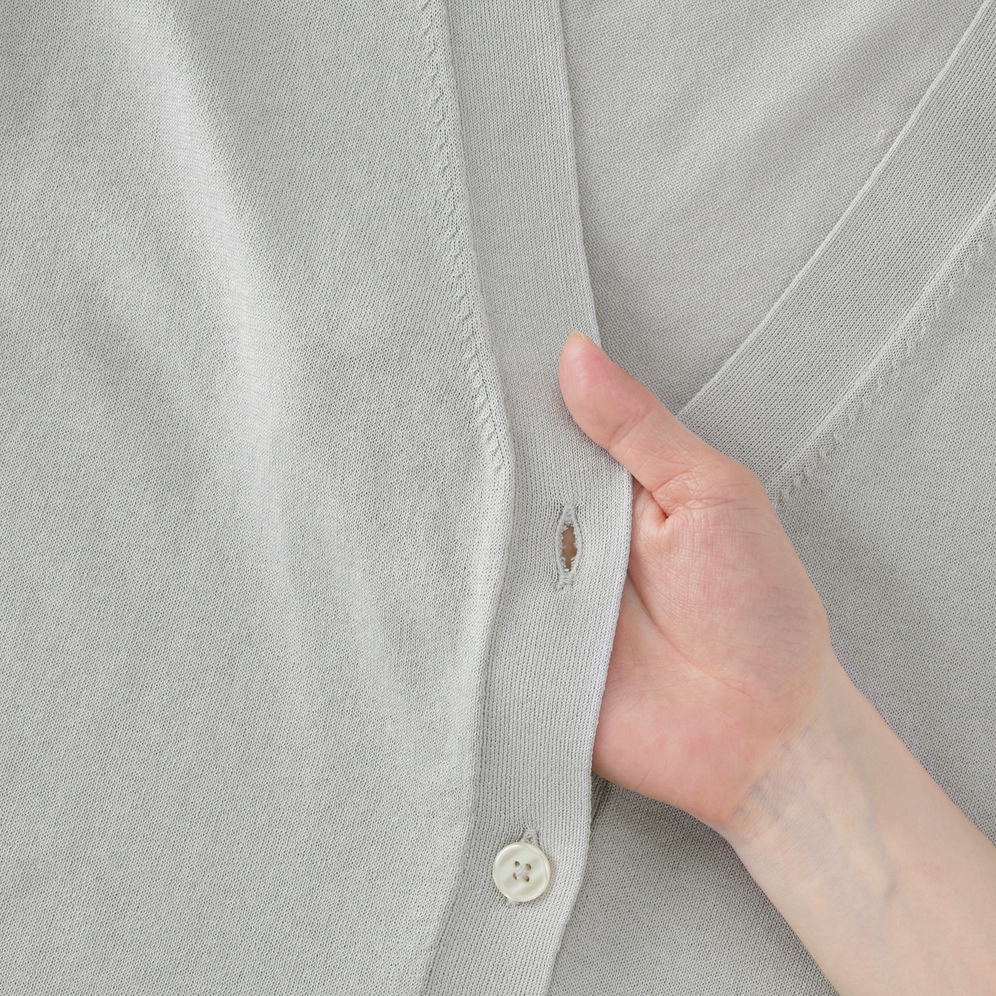 Light Knit V-Neck Cardigan