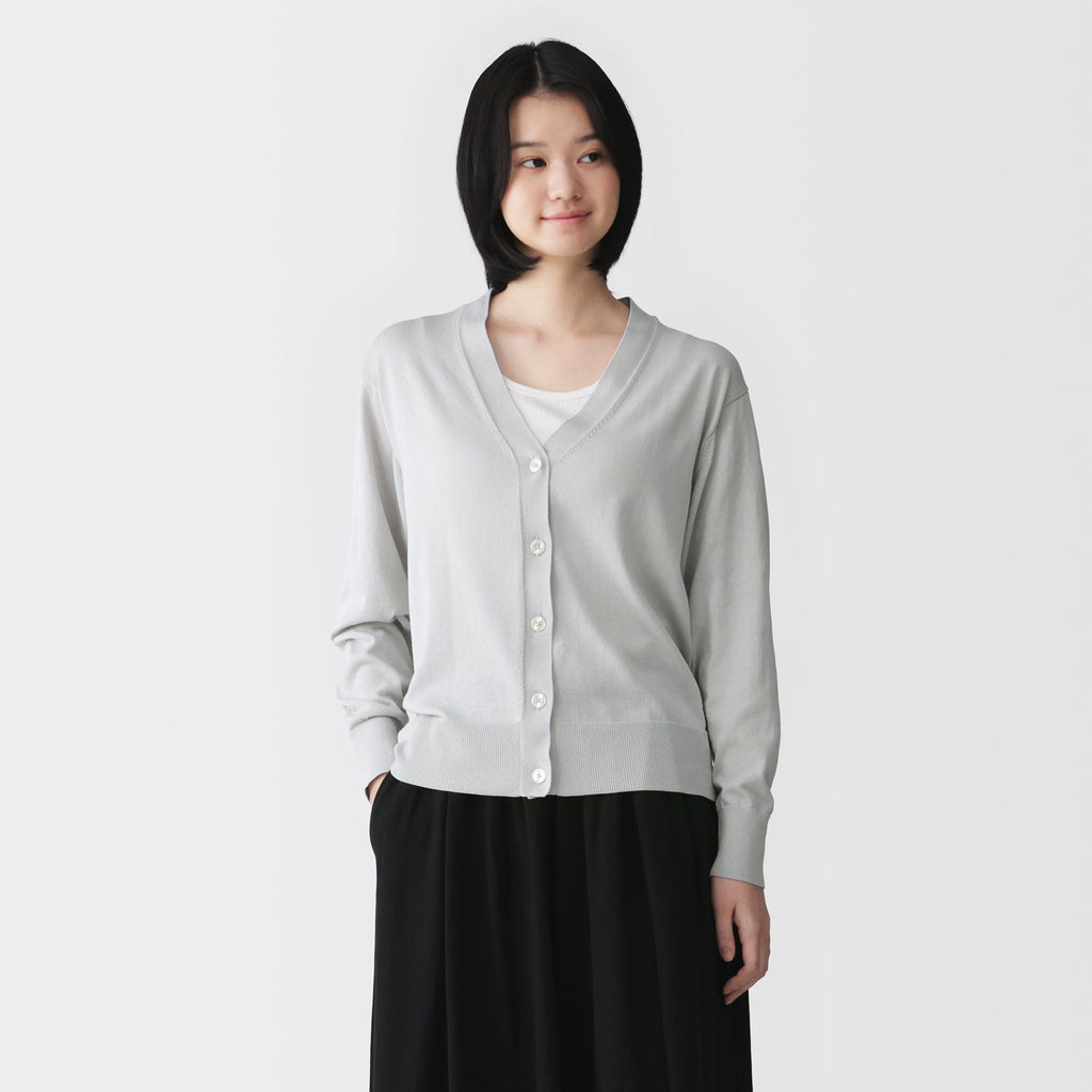 Light Knit V-Neck Cardigan