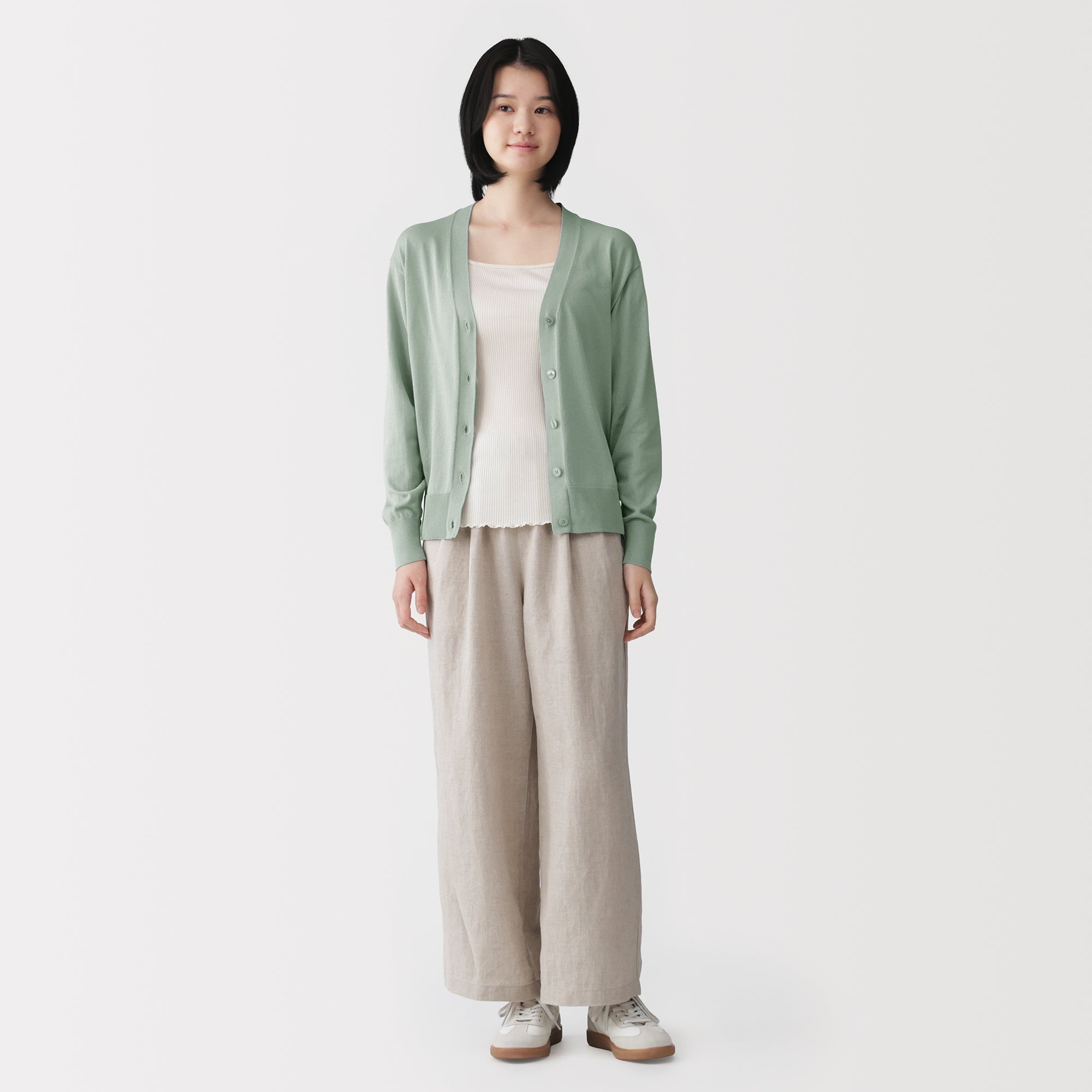 Light Knit V-Neck Cardigan