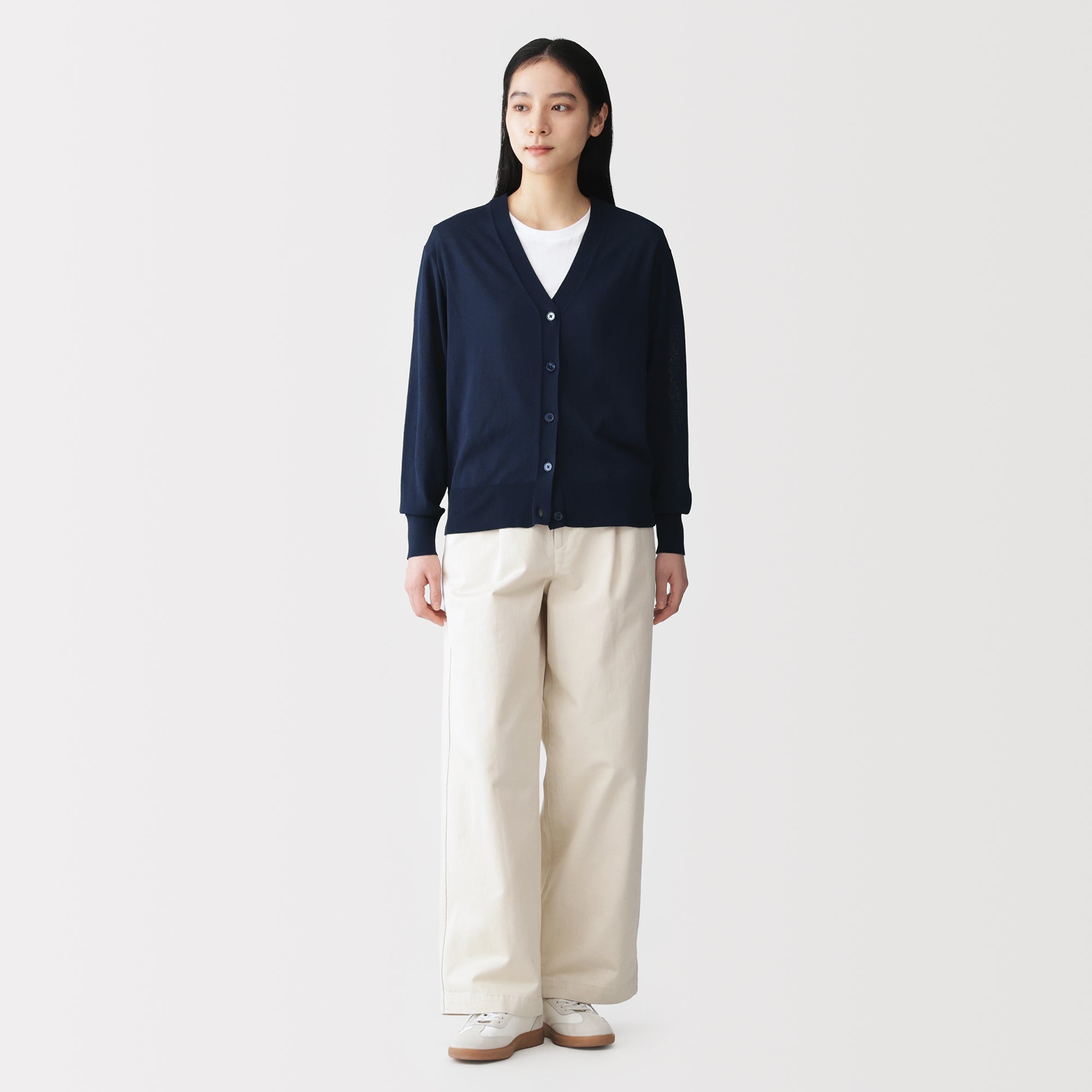 Light Knit V-Neck Cardigan