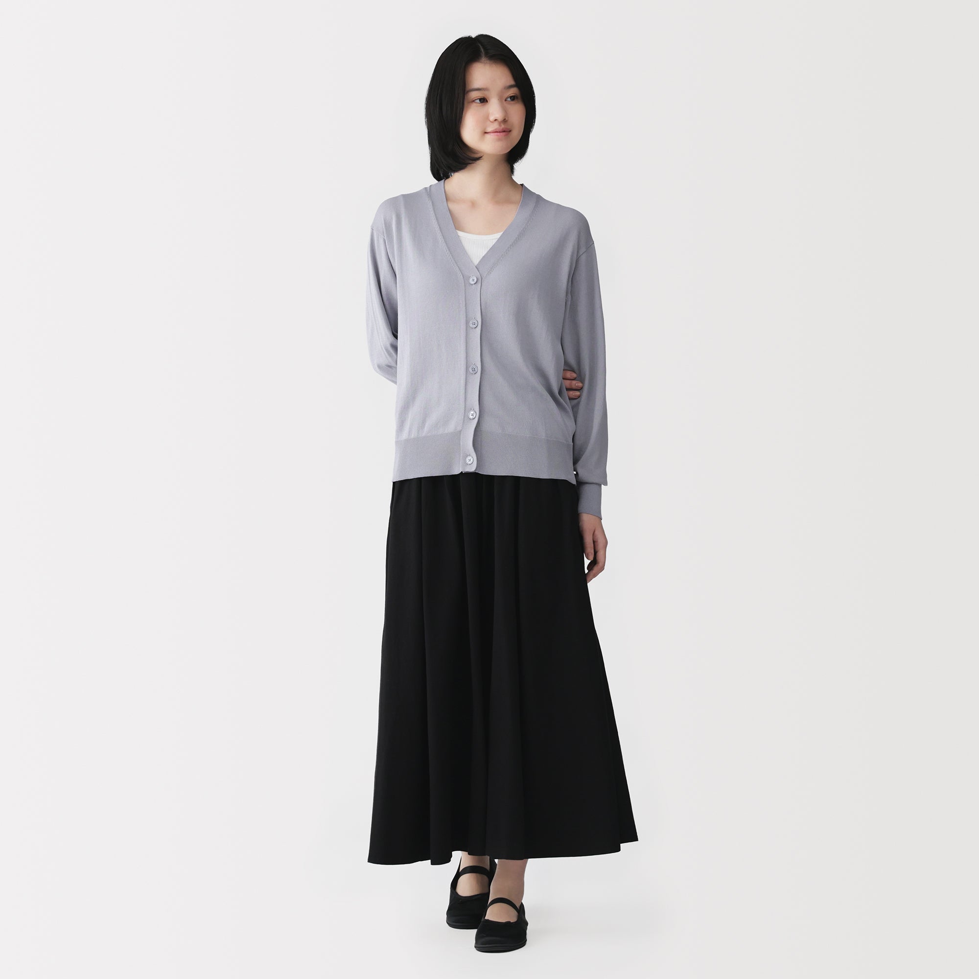 Light Knit V-Neck Cardigan