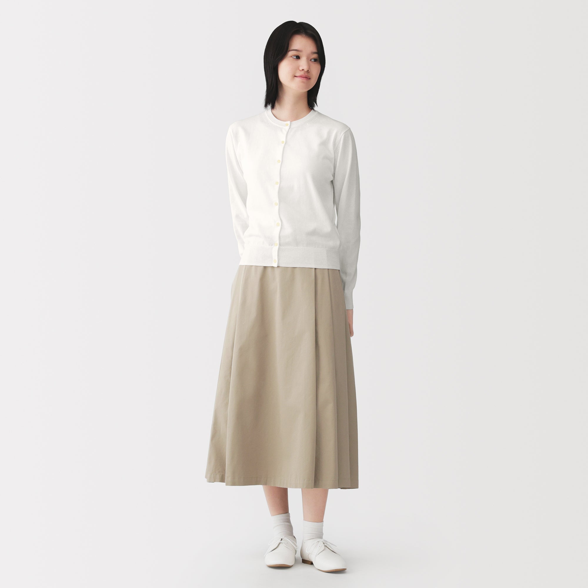 High-Twist Cotton Cardigan