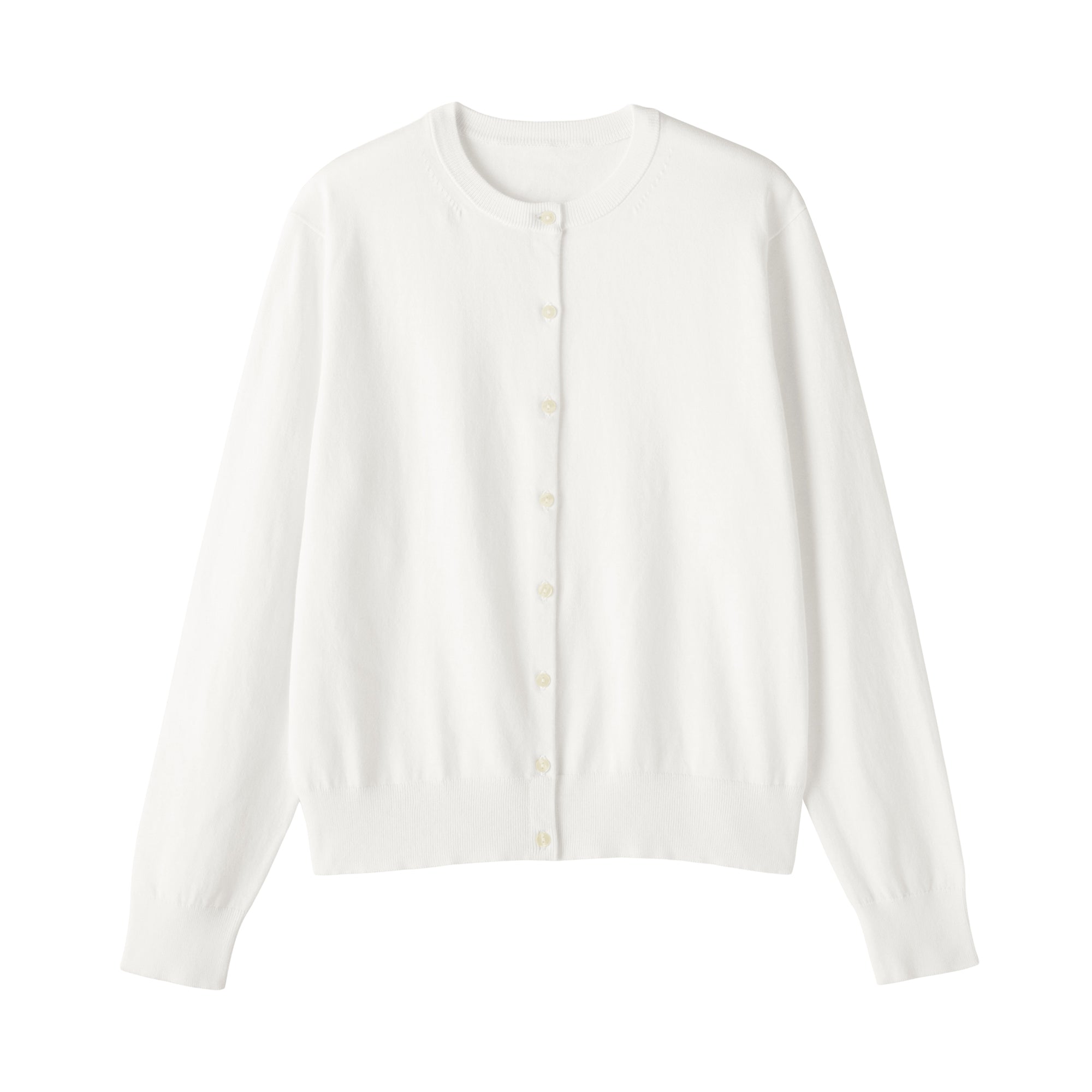 High-Twist Cotton Cardigan