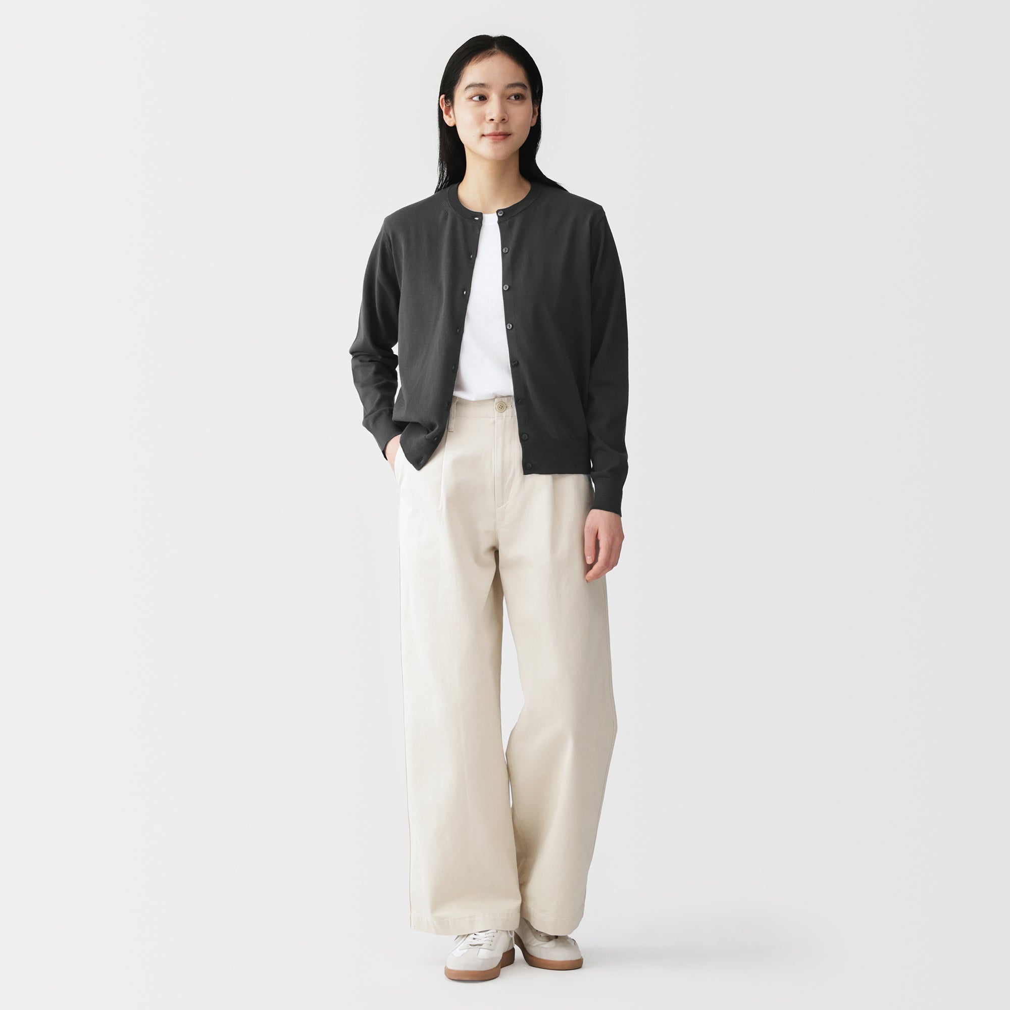 High-Twist Cotton Cardigan