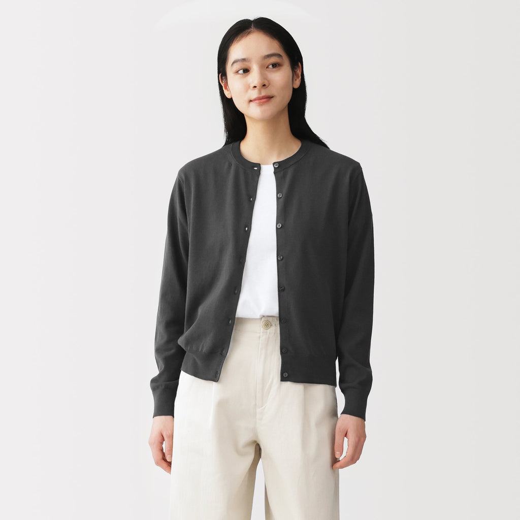 High-Twist Cotton Cardigan