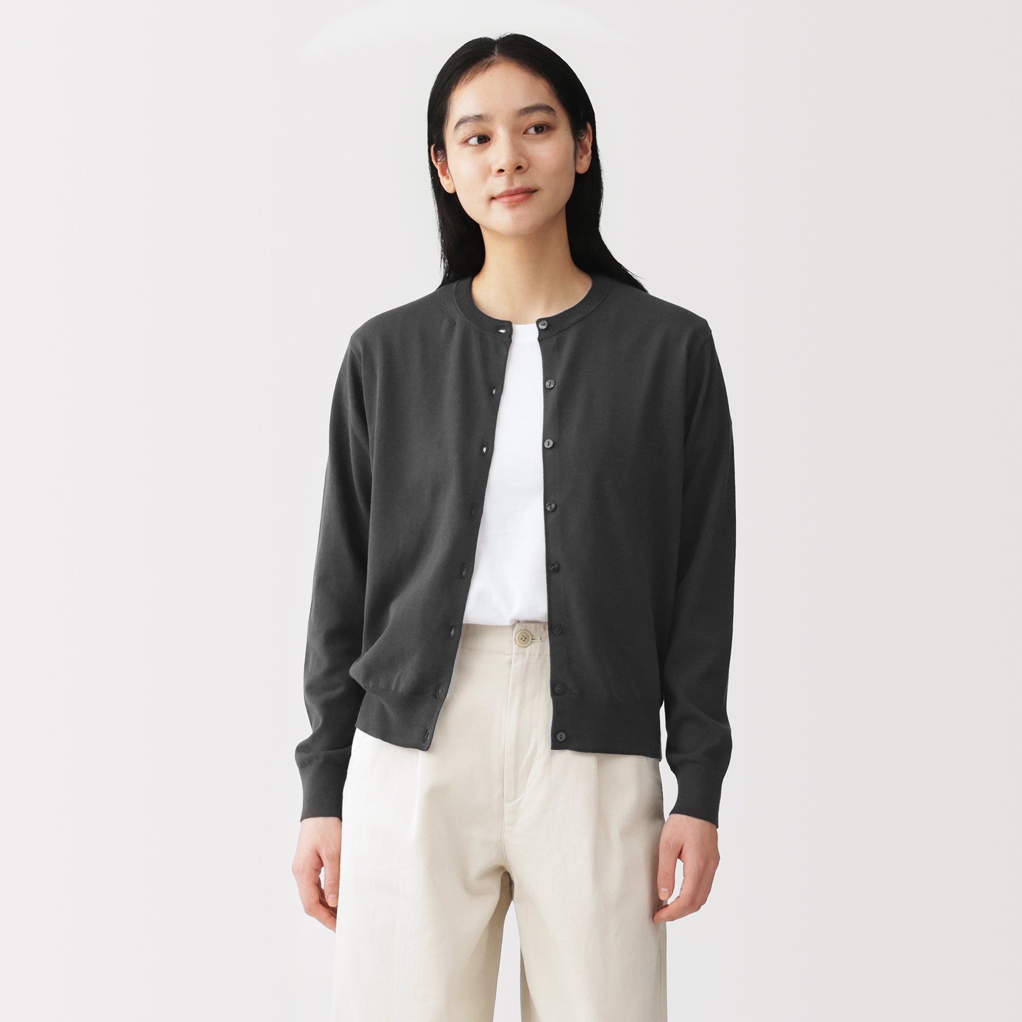 High-Twist Cotton Cardigan