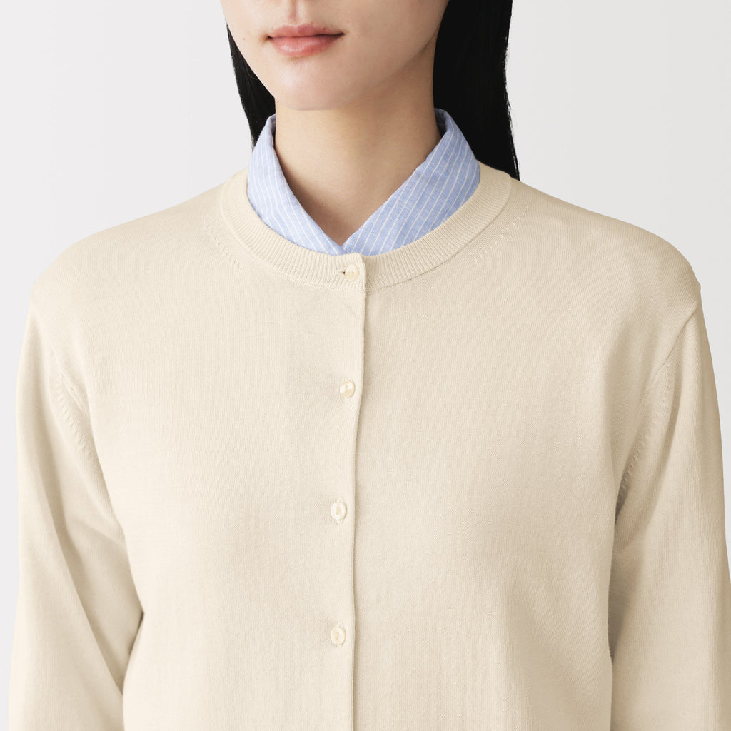 High-Twist Cotton Cardigan