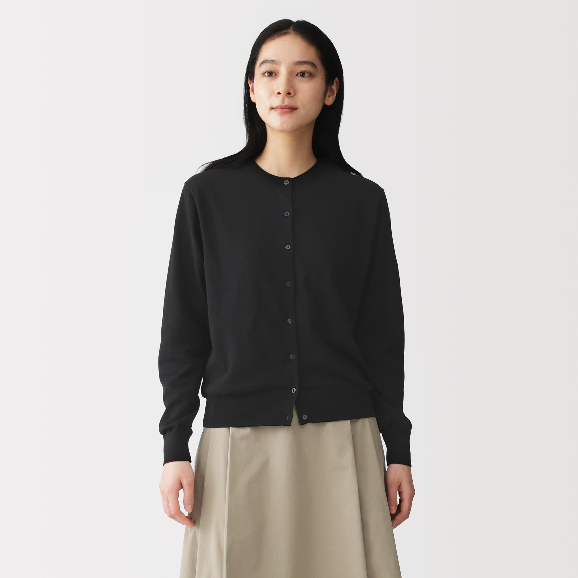 High-Twist Cotton Cardigan