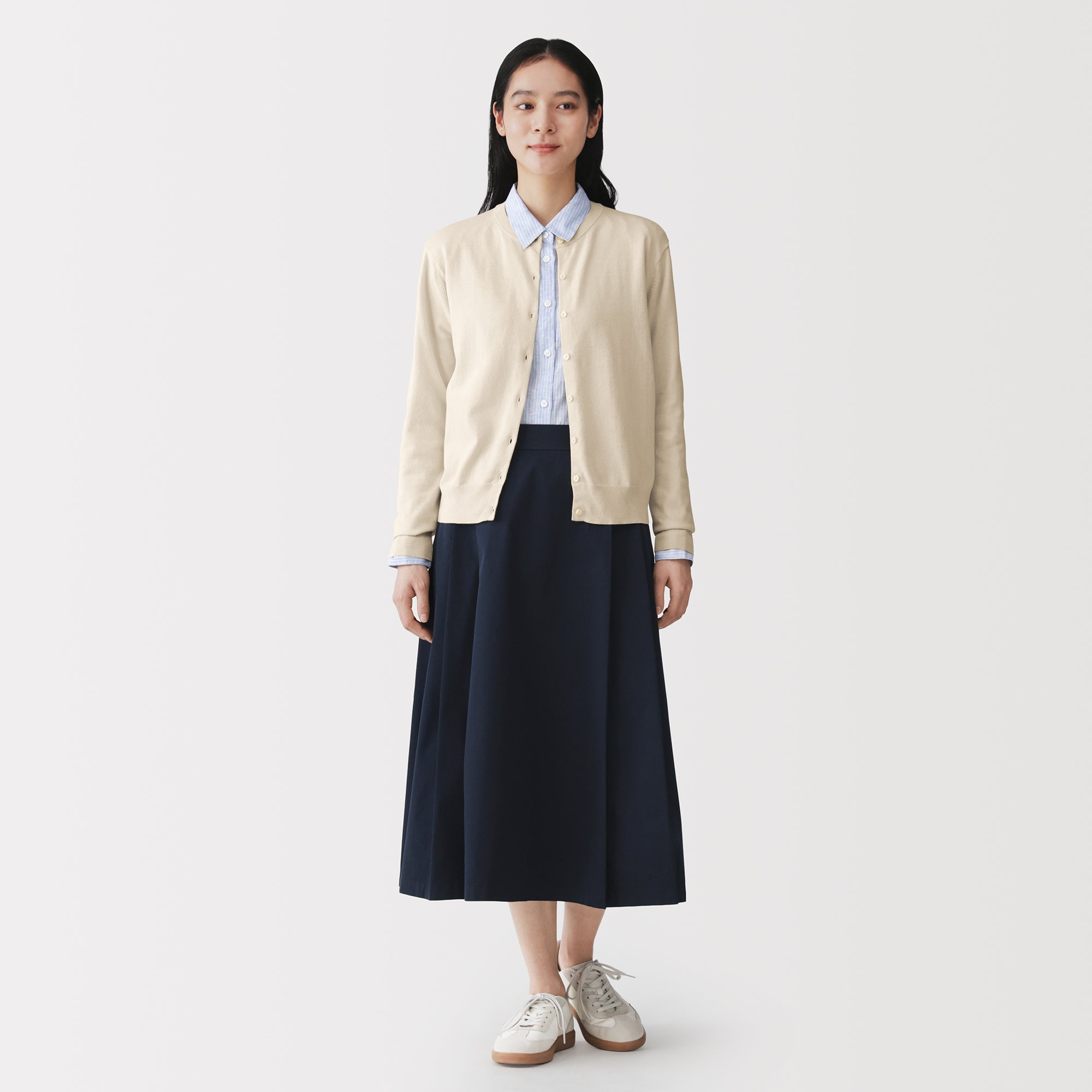 High-Twist Cotton Cardigan