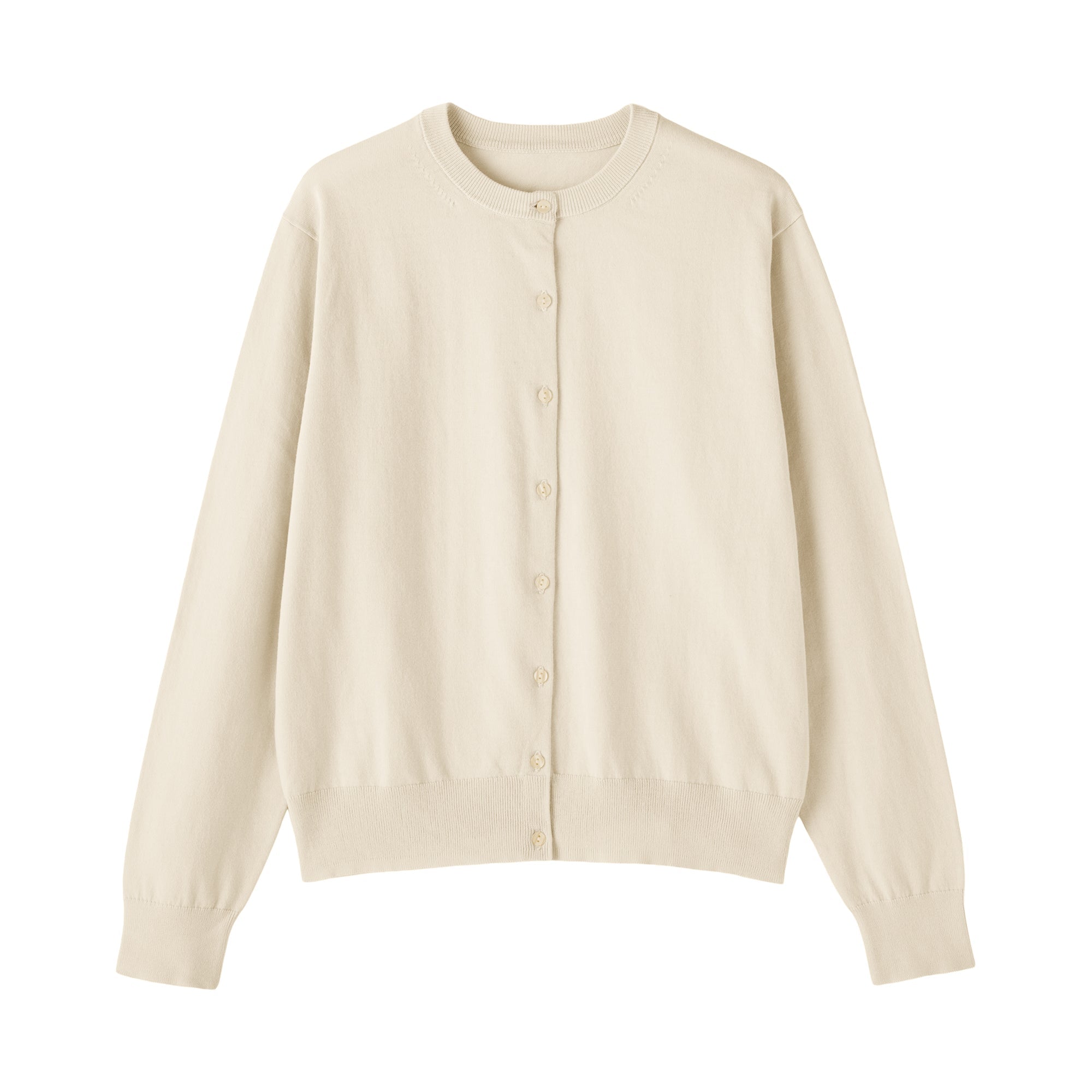 High-Twist Cotton Cardigan