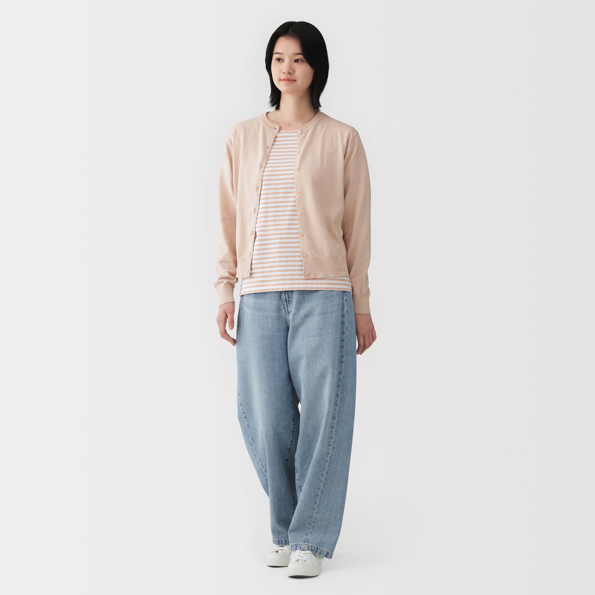 High-Twist Cotton Cardigan