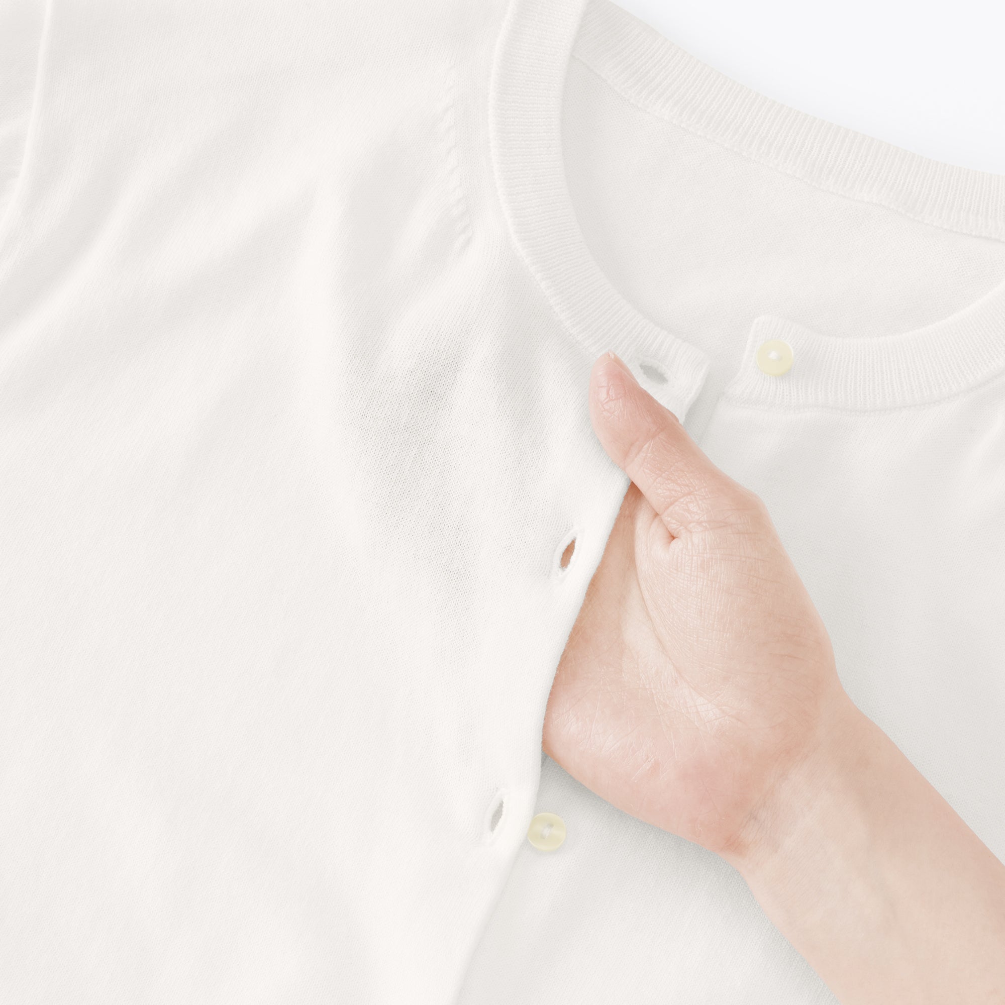 High-Twist Cotton Cardigan