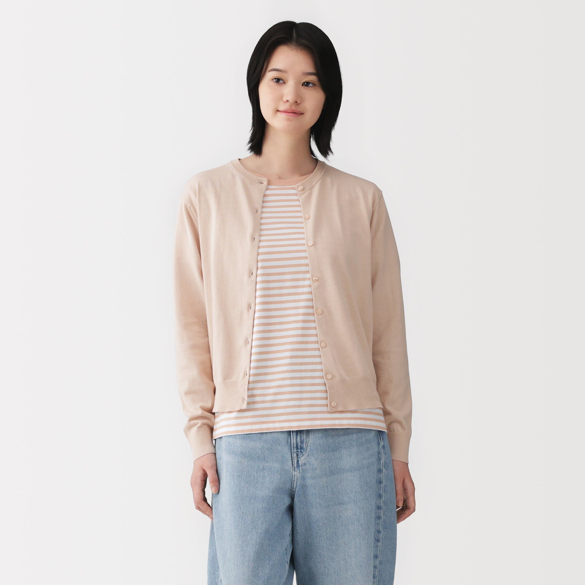 High-Twist Cotton Cardigan