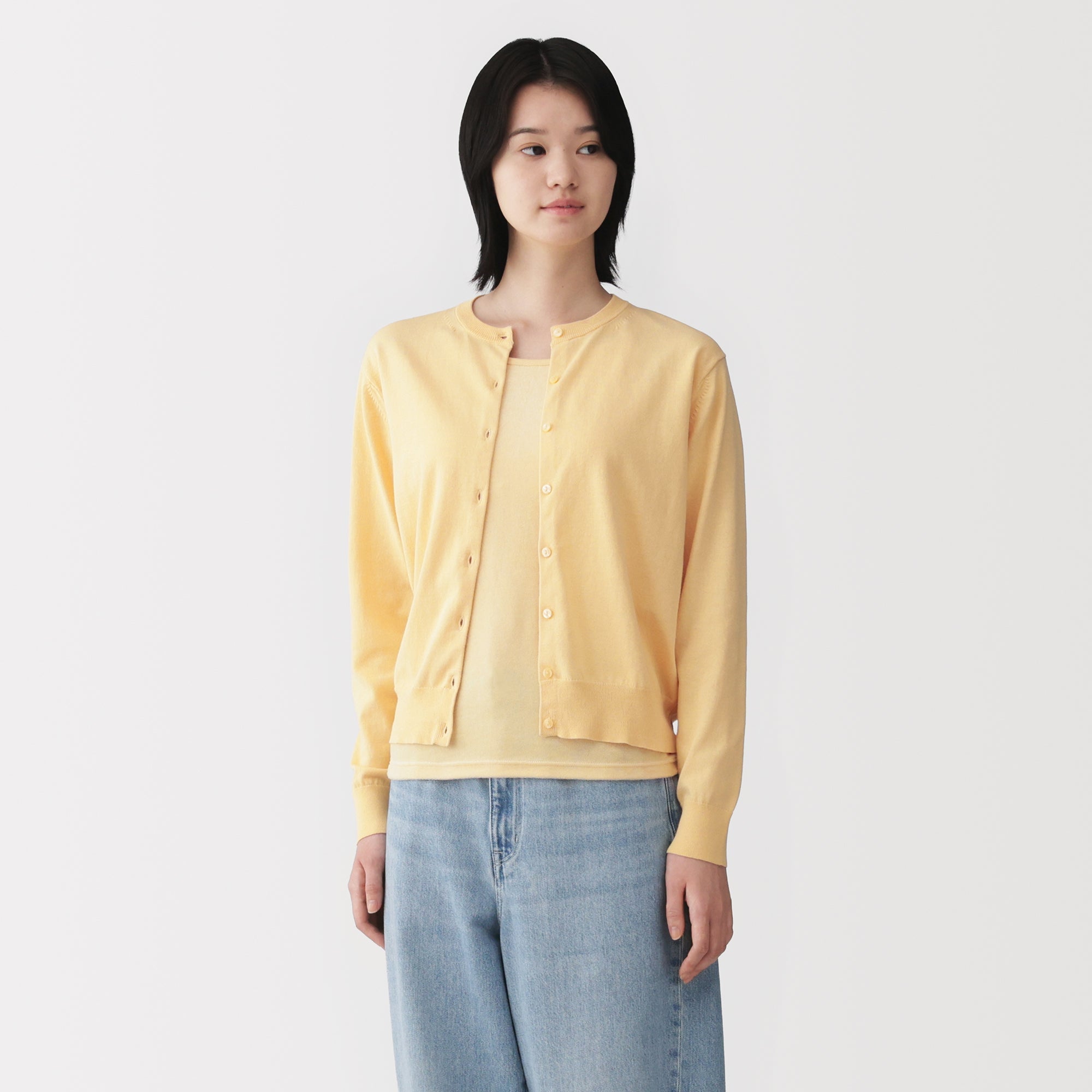 High-Twist Cotton Cardigan
