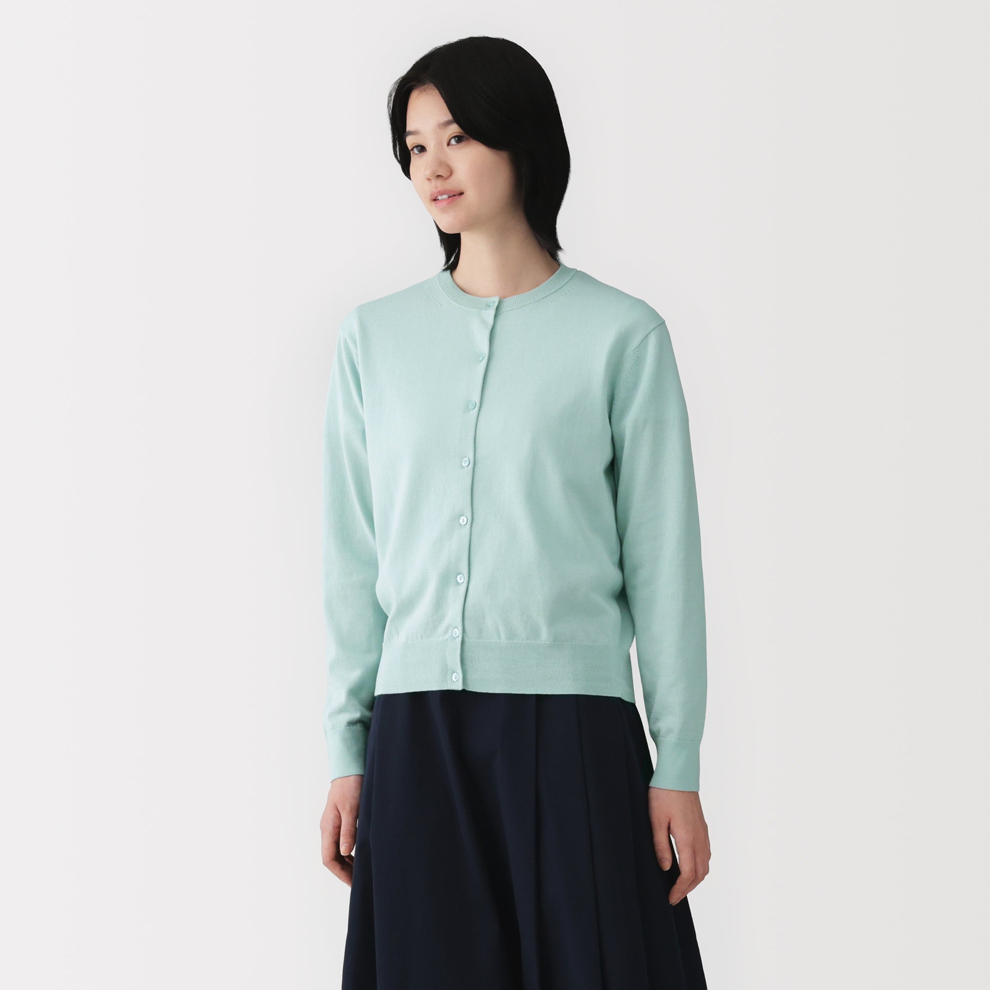 High-Twist Cotton Cardigan