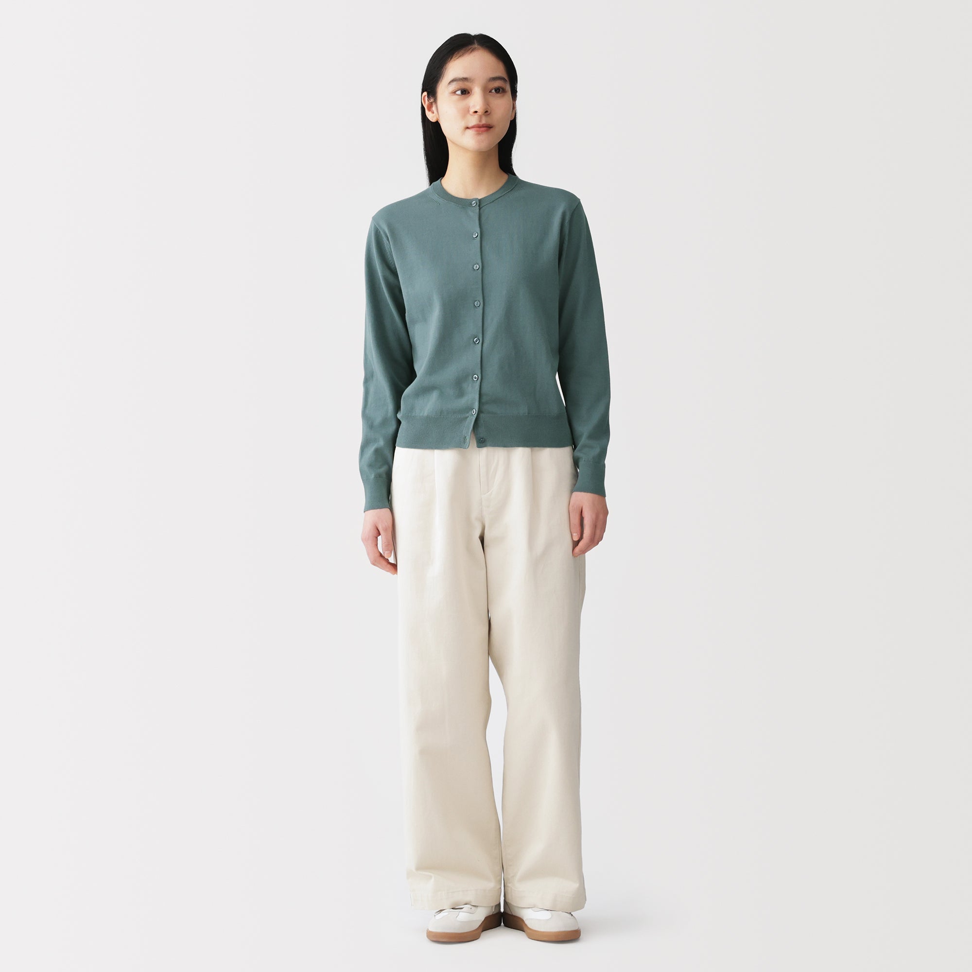 High-Twist Cotton Cardigan