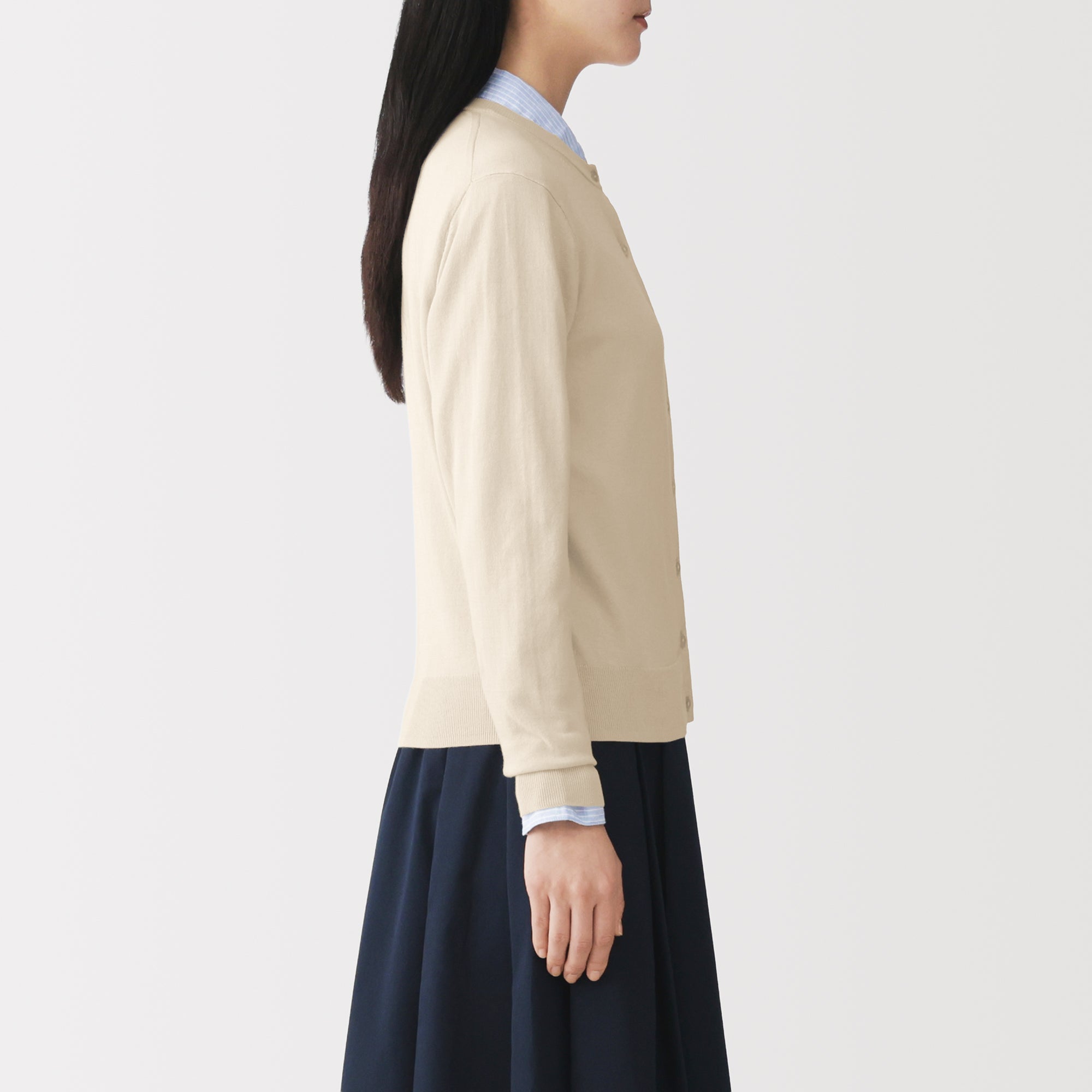 High-Twist Cotton Cardigan