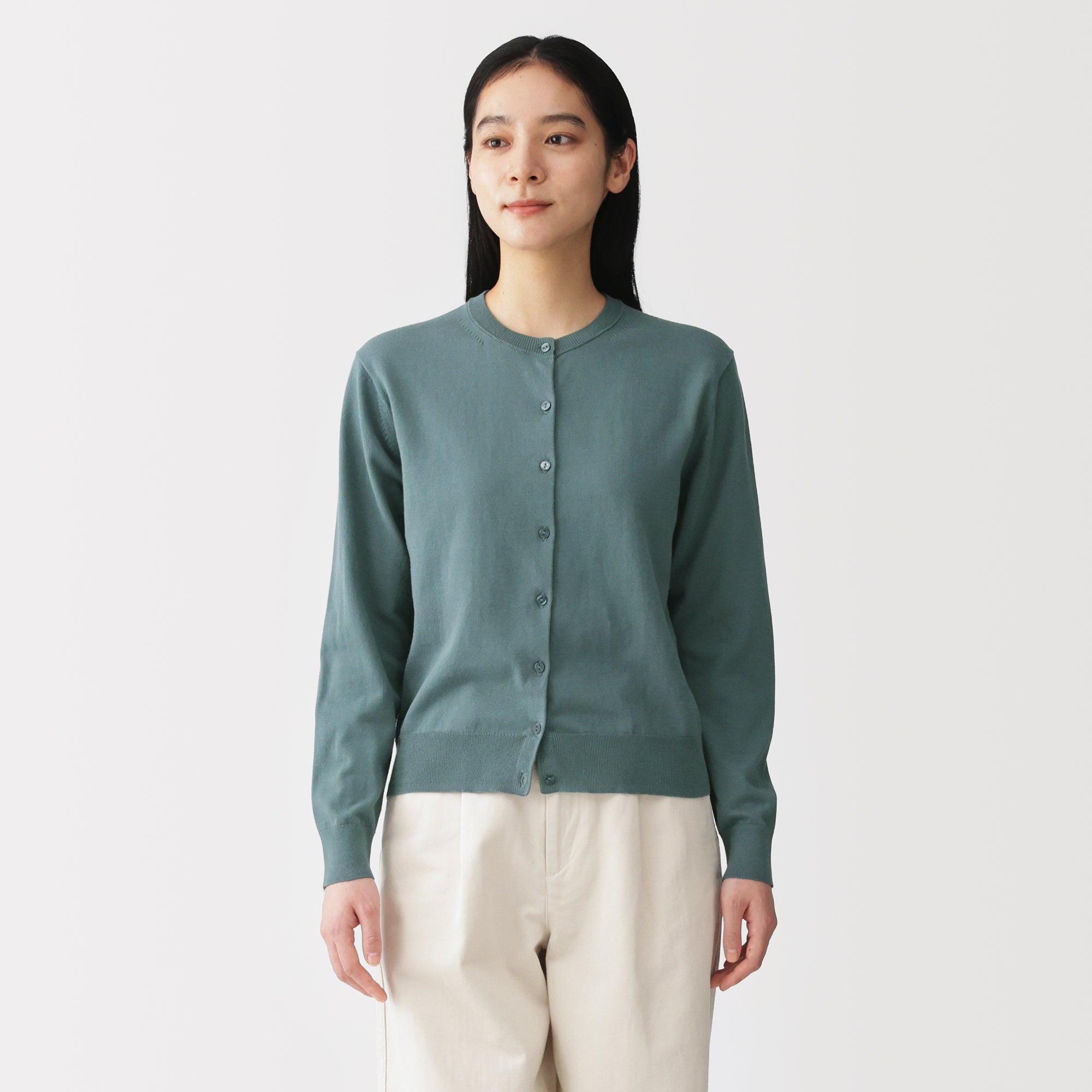 High-Twist Cotton Cardigan