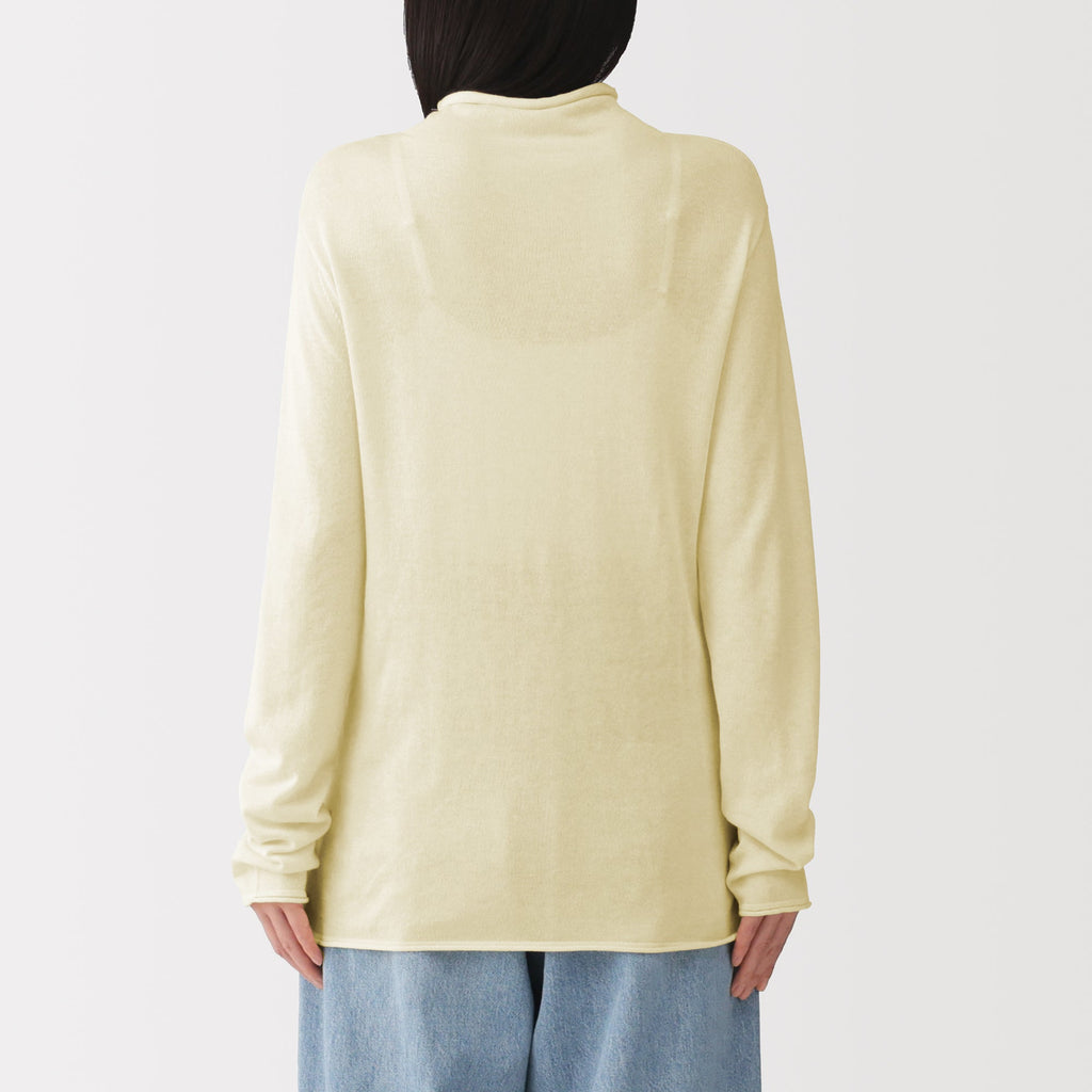 Lyocell Blend Mockneck Sweater