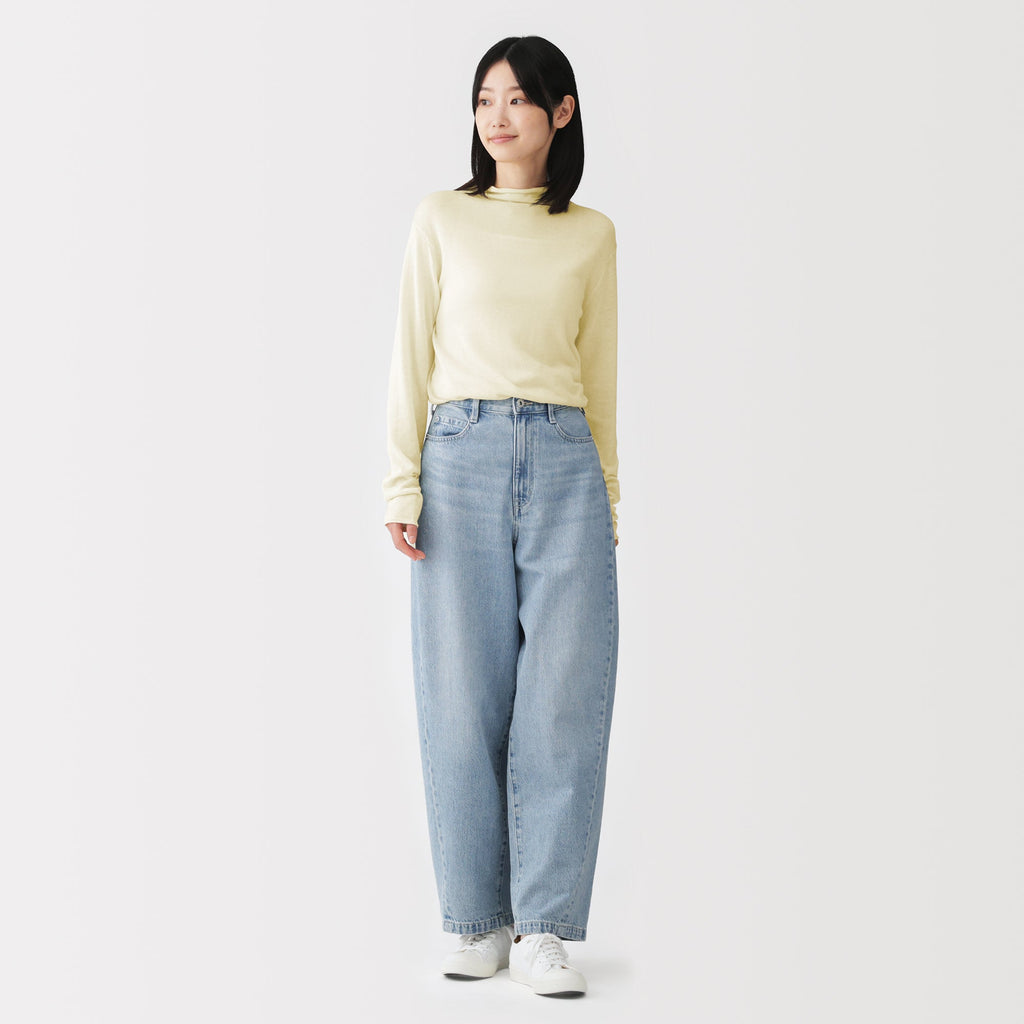 Lyocell Blend Mockneck Sweater