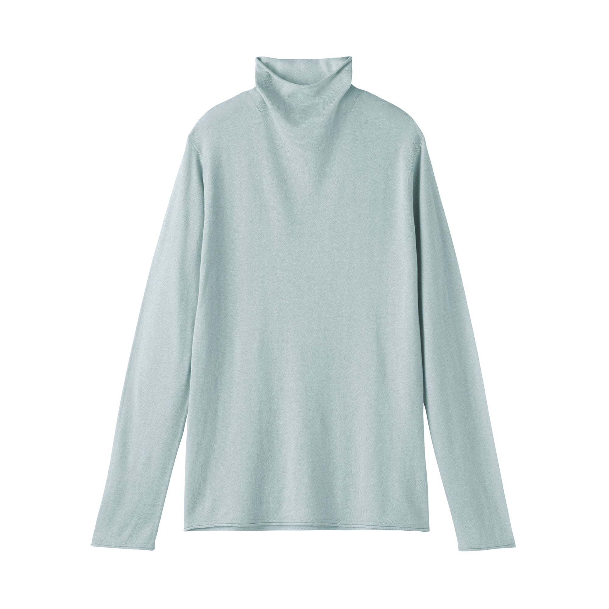 Lyocell Blend Mockneck Sweater