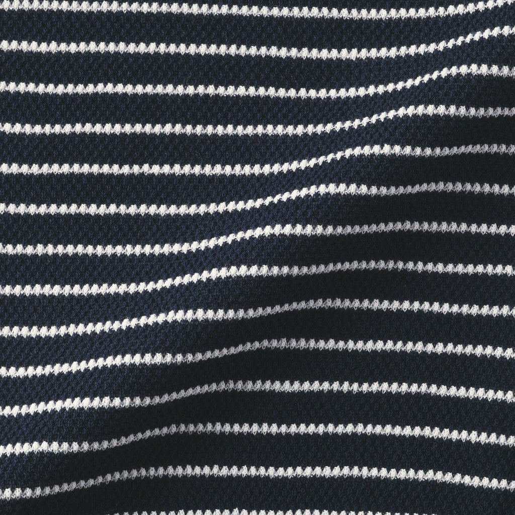 High-Twist Cotton Polo Sweater