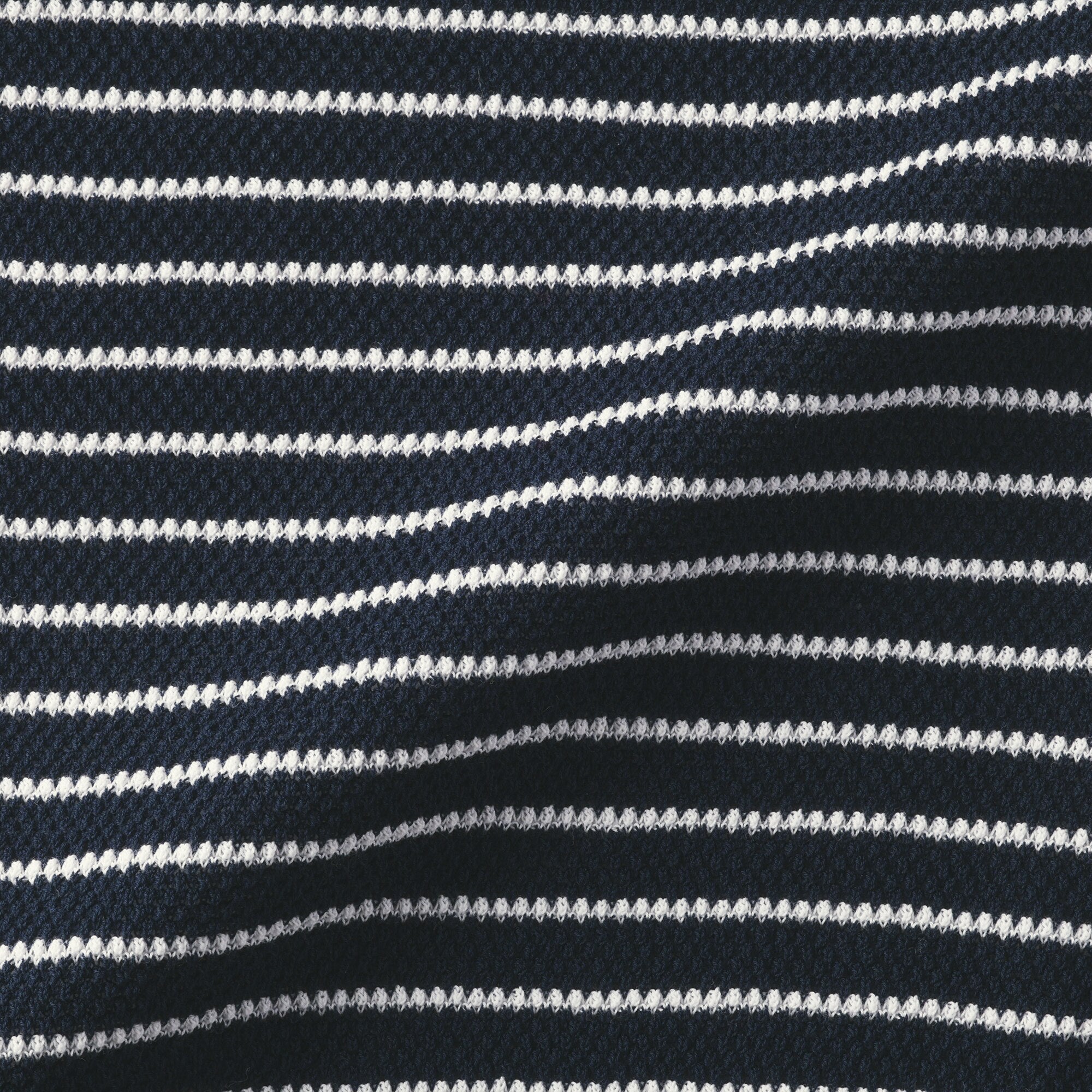 High-Twist Cotton Polo Sweater