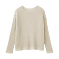 Linen Blend Mesh Wide Sweater