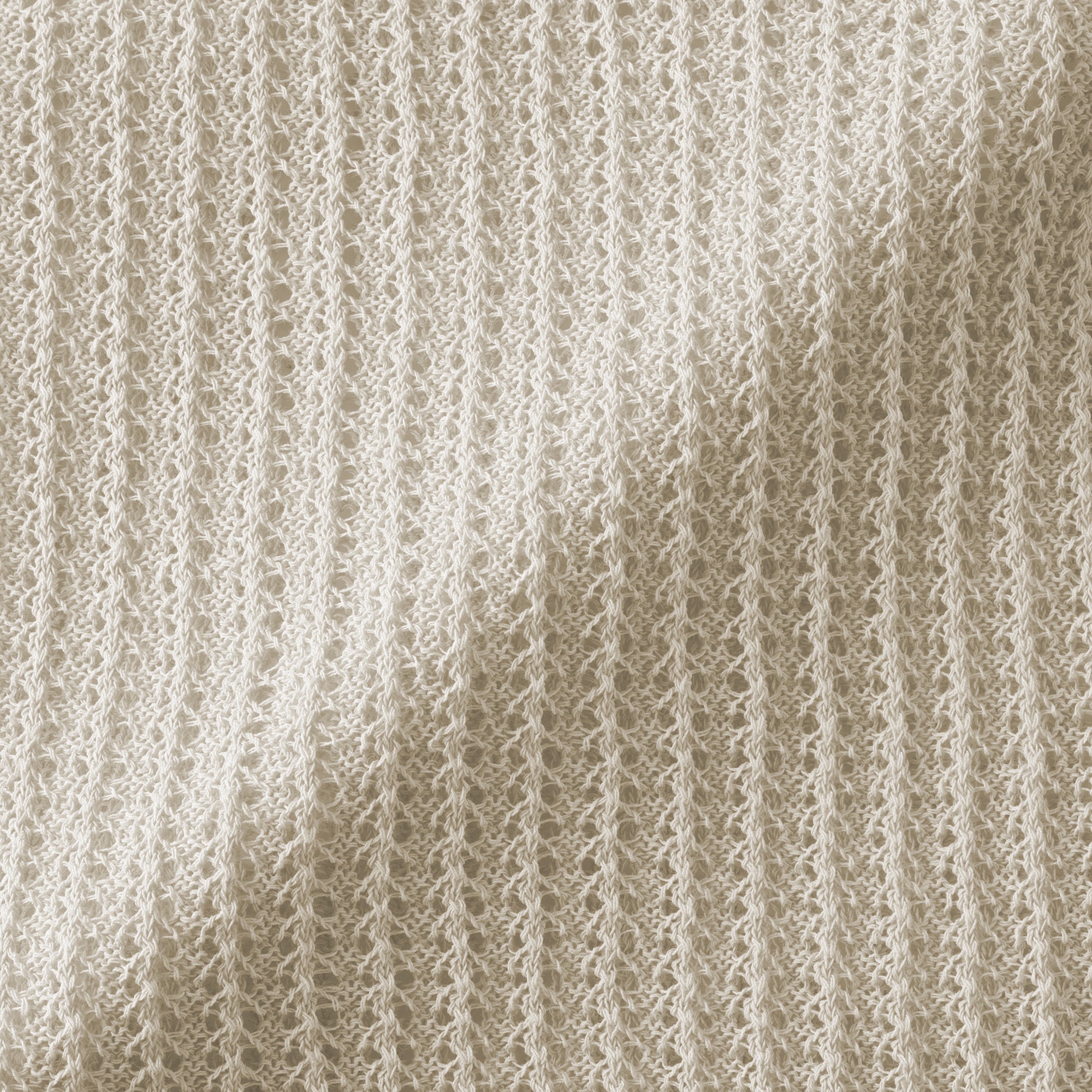 Linen Blend Mesh Wide Sweater