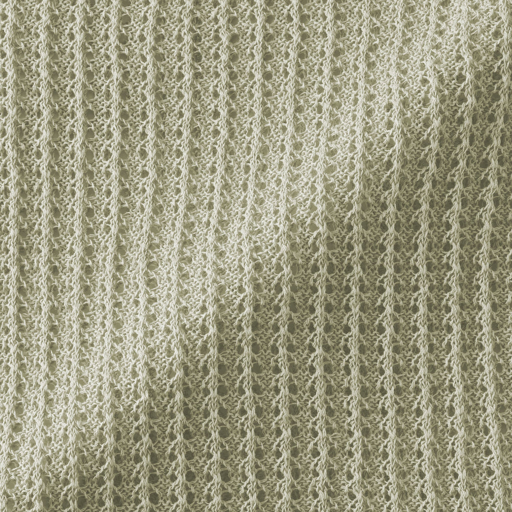 Linen Blend Mesh Wide Sweater