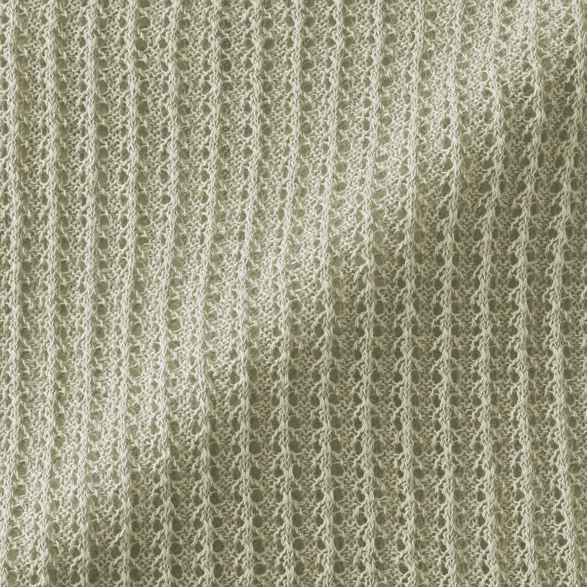Linen Blend Mesh Wide Sweater