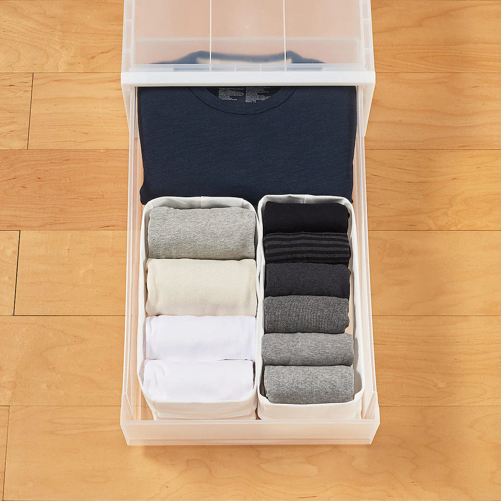 Polypropylene Storage Clothing Drawer W15.7 x D25.6