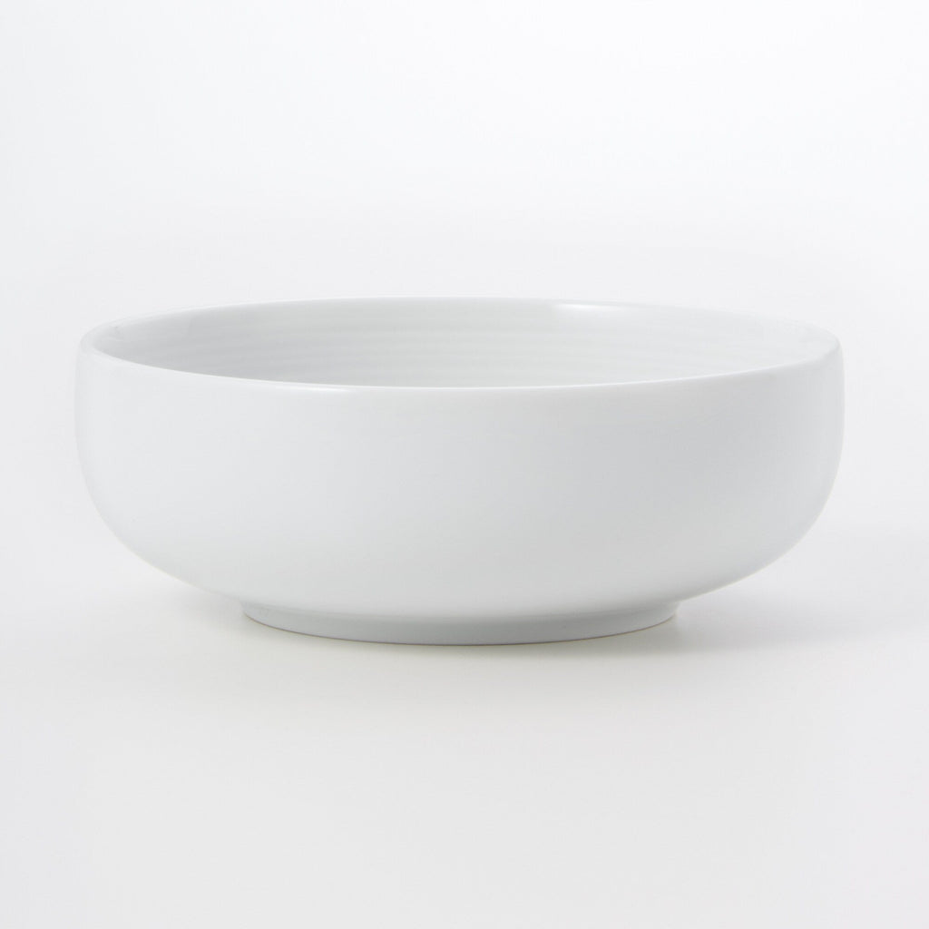 White Porcelain Shallow Bowl