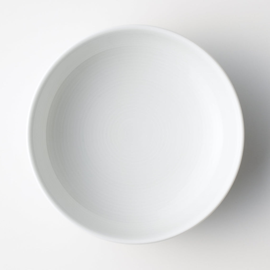 White Porcelain Shallow Bowl