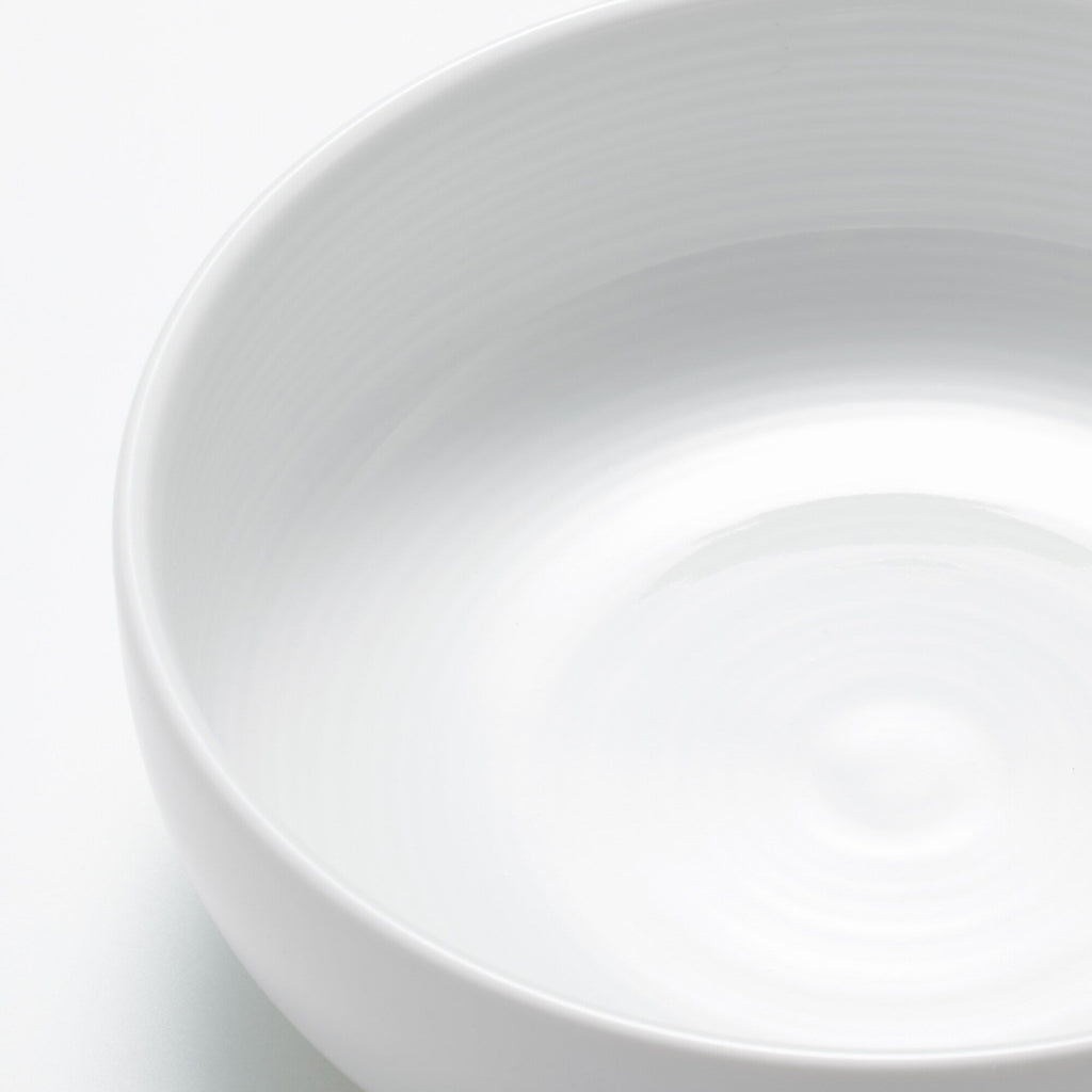 White Porcelain Shallow Bowl