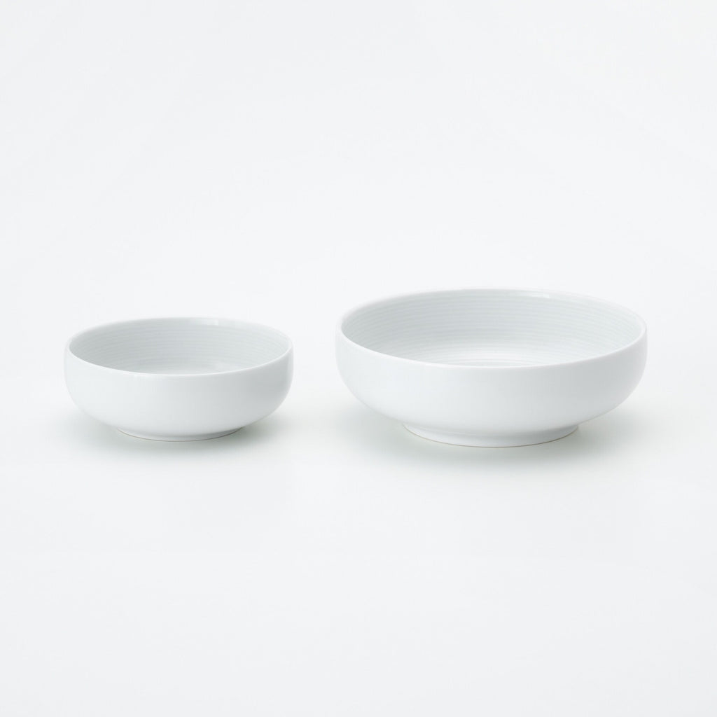 White Porcelain Shallow Bowl