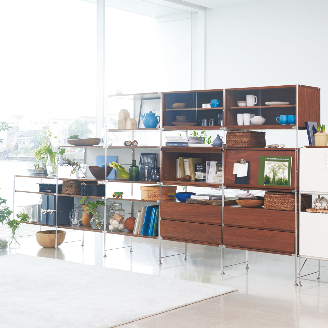 SUS Shelving Unit Additional Shelf - Walnut - Wide 33.1