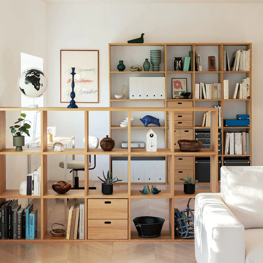 Stacking Shelf Additional Shelf - Oak - 5 Tiers