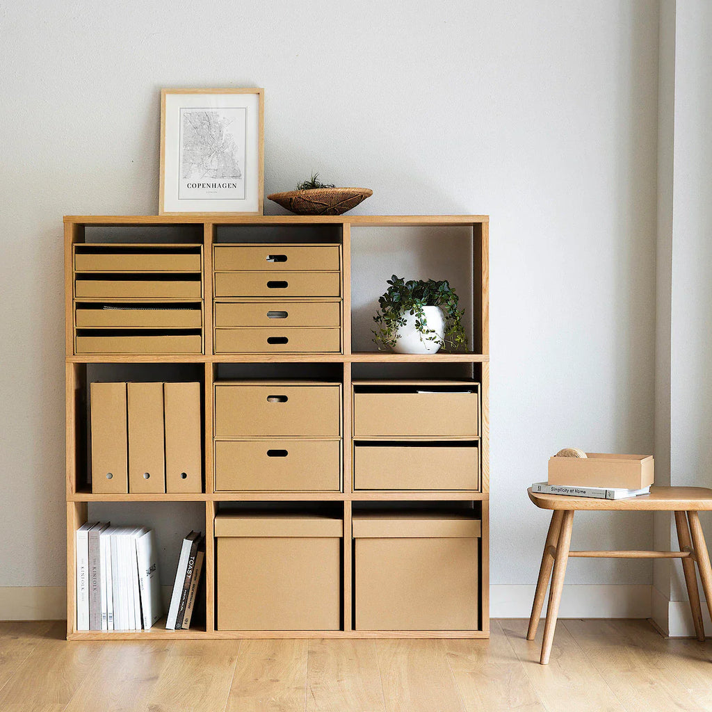 Stacking Shelf - Oak - 3 x 3