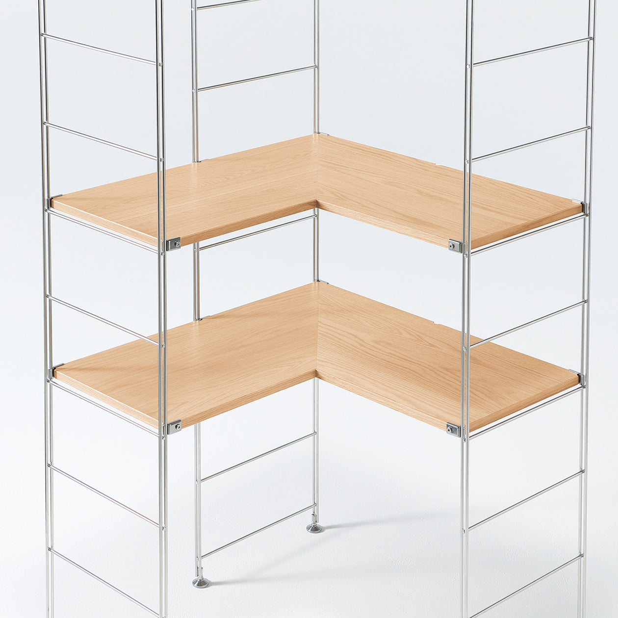 SUS Shelving Unit Additional Corner Shelf - Oak
