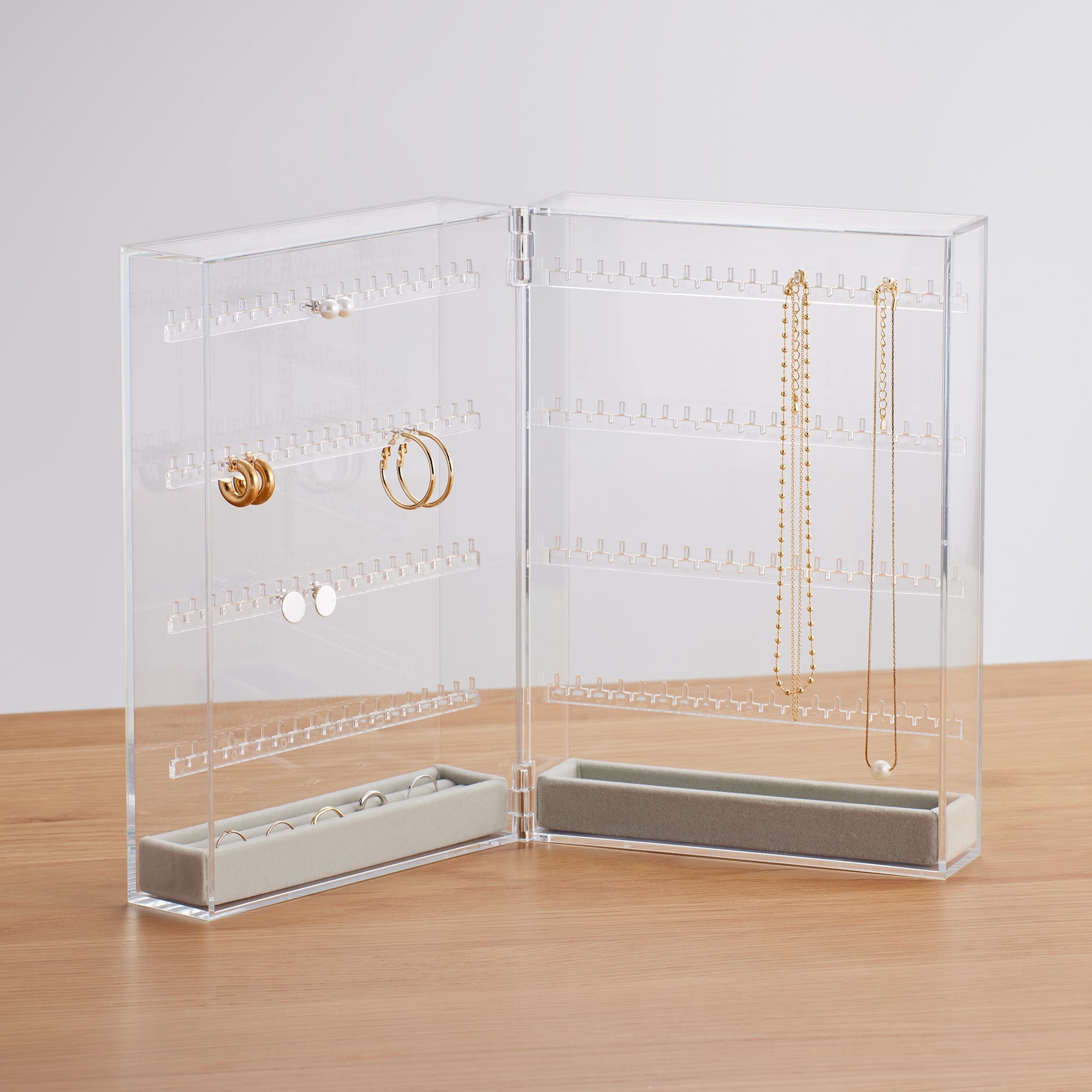 Acrylic Stand Case for Earrings & Necklace Double Sided Secondary image