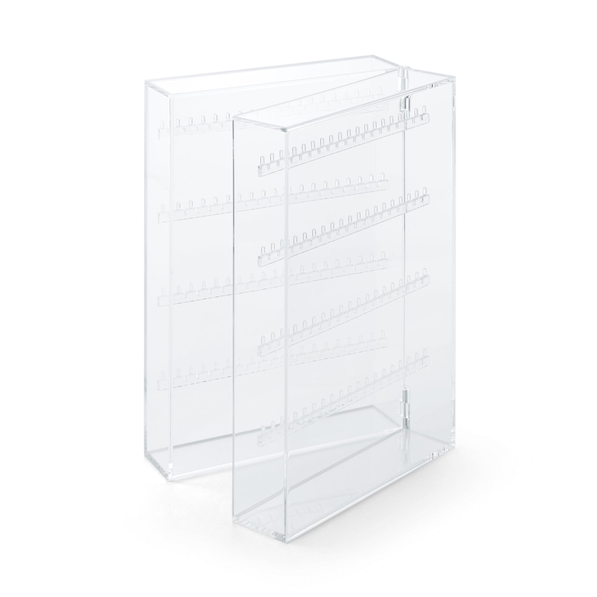 Acrylic Stand Case for Earrings & Necklace Double Sided