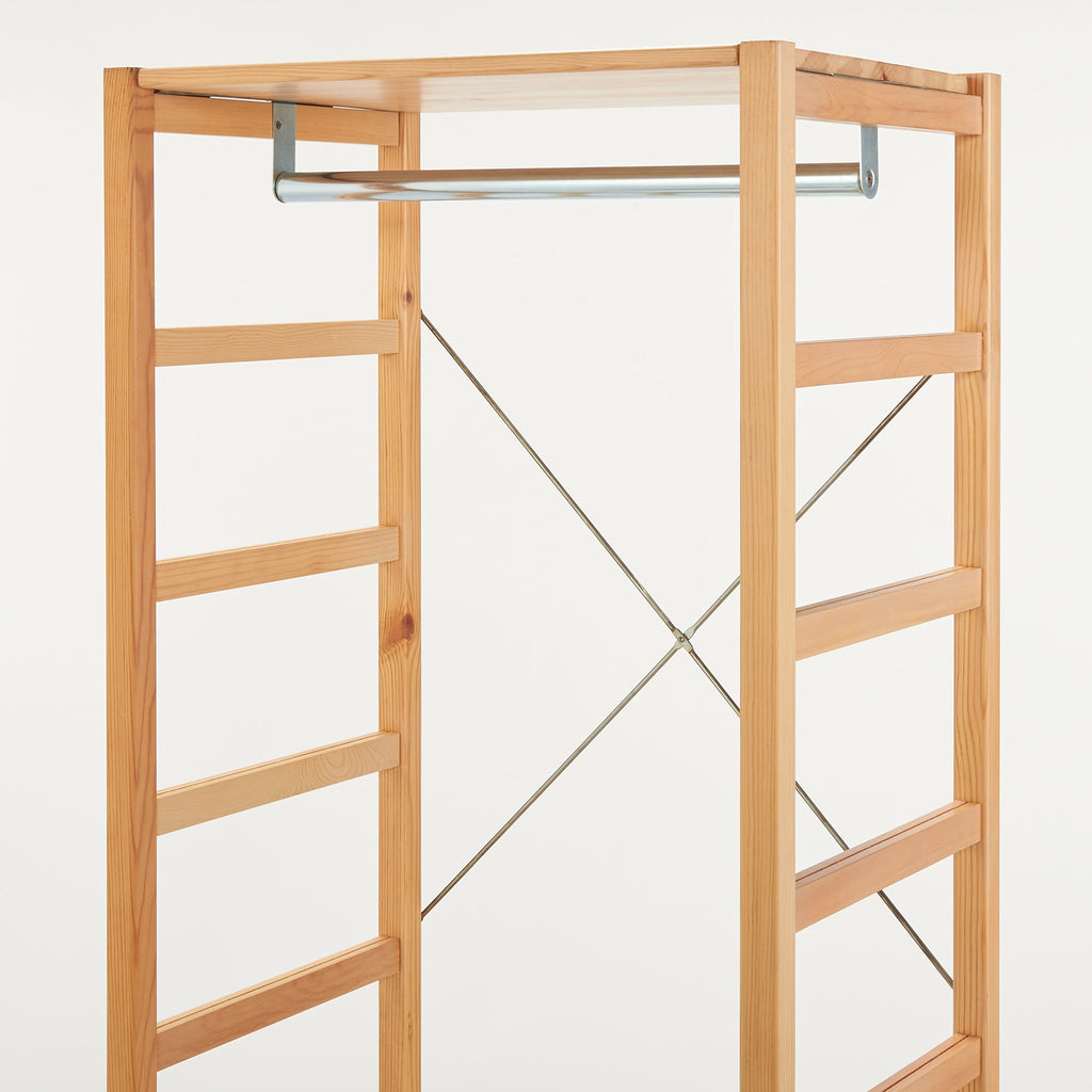 Pine Shelf Unit - Hanging Rail - Regular