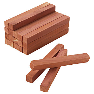 Red Cedar Blocks with Sand Paper
