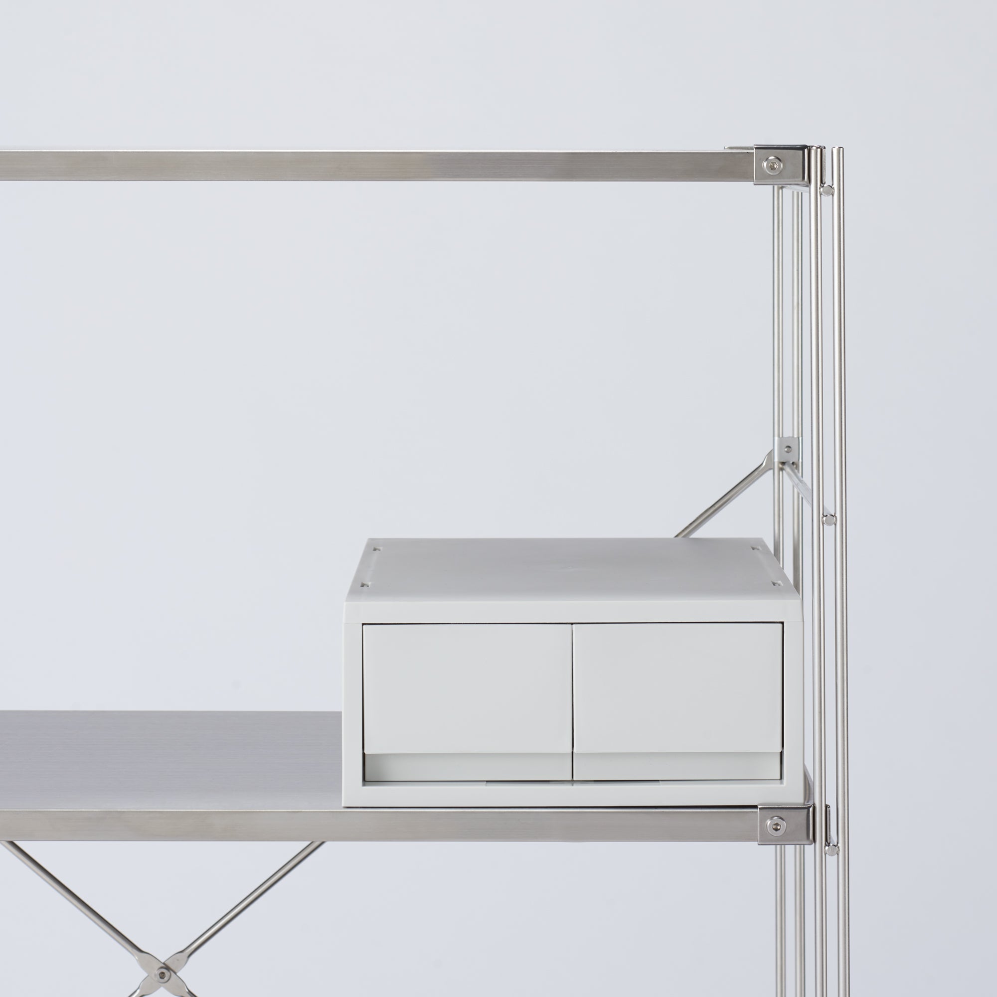 Polypropylene Case 2 Drawer - Shallow W10.2 x D14.6 x H4.7